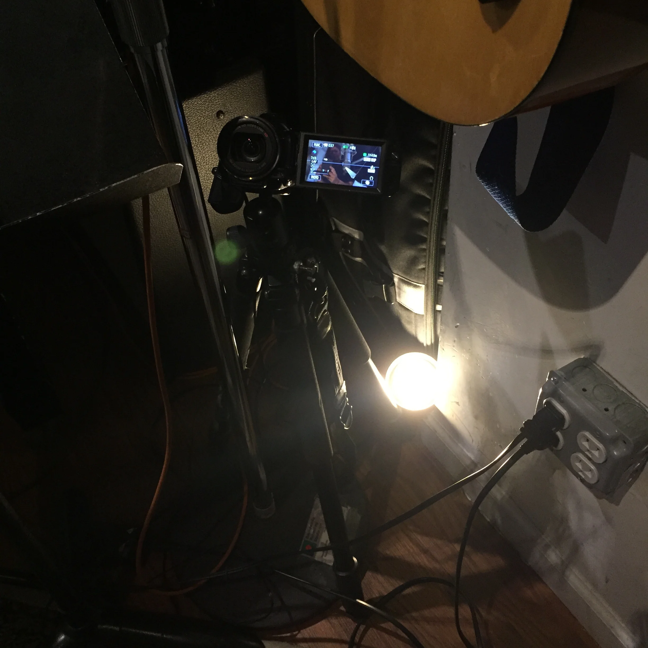 low light near the camera