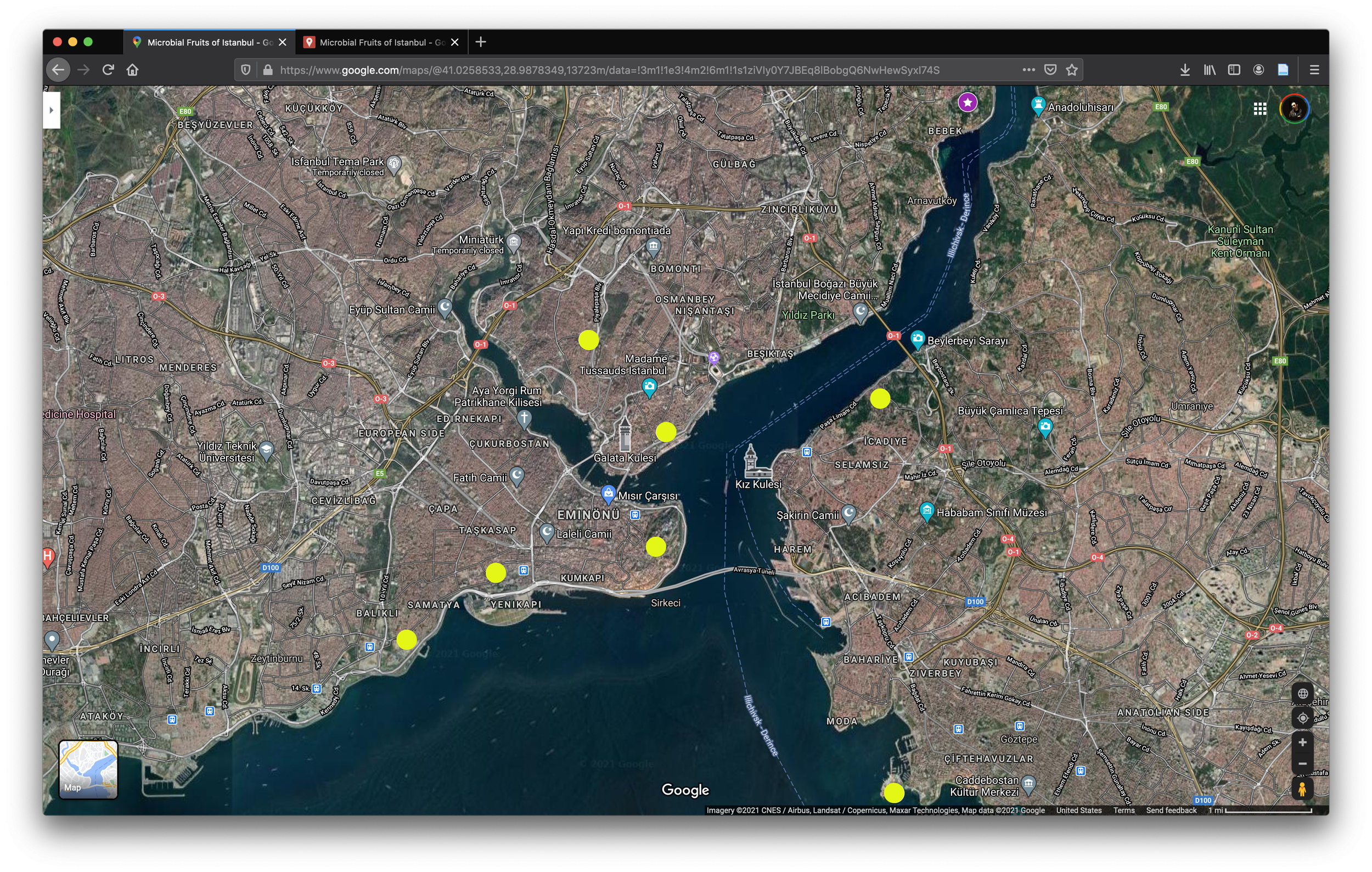 Istanbul Bostan map.png