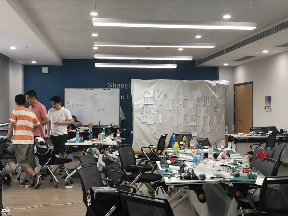 Our crazy studio space &amp; pin-up walls