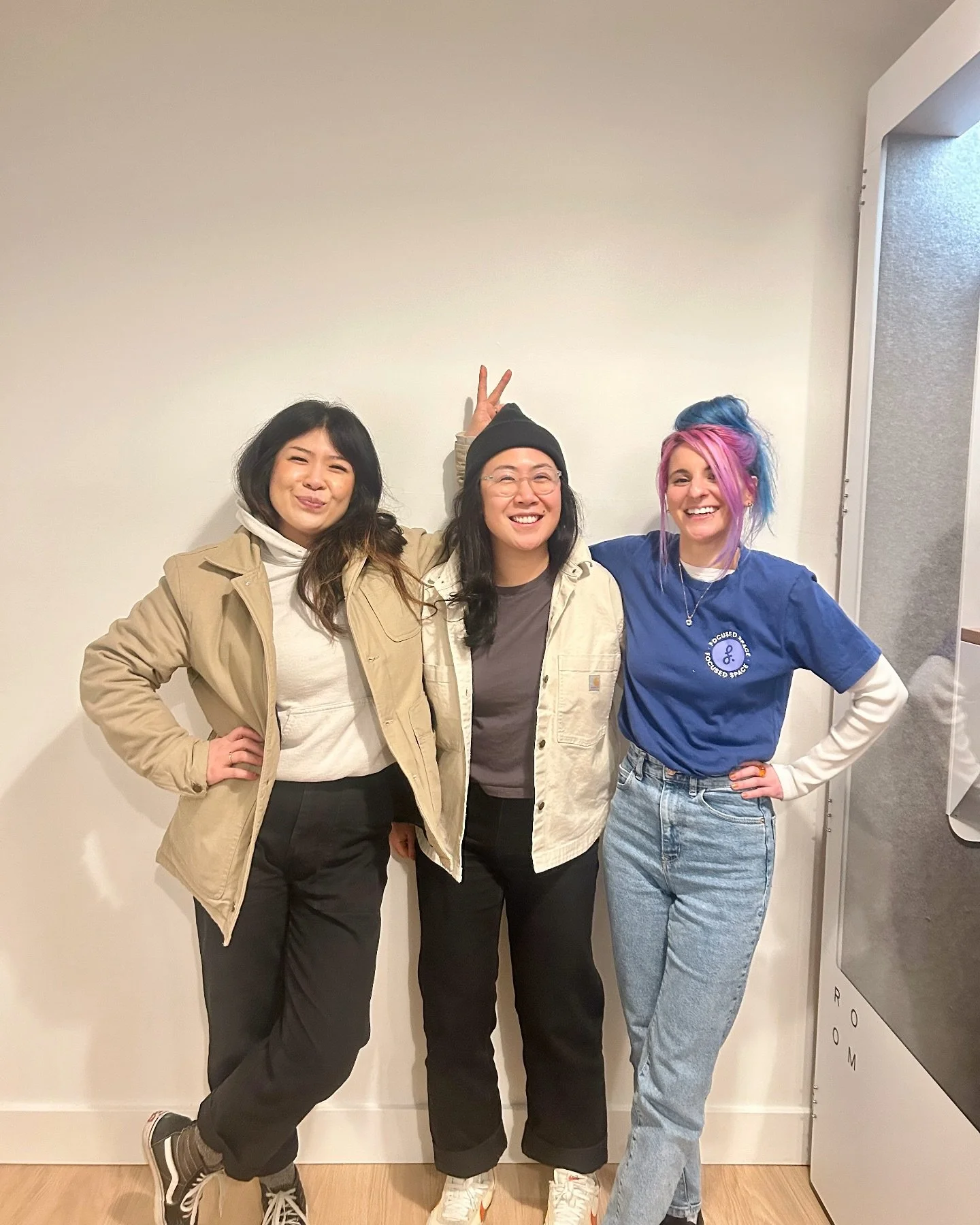 I love designing @focused_space with this crew &mdash; everything&rsquo;s on fire but so are we ✌🏼🔥