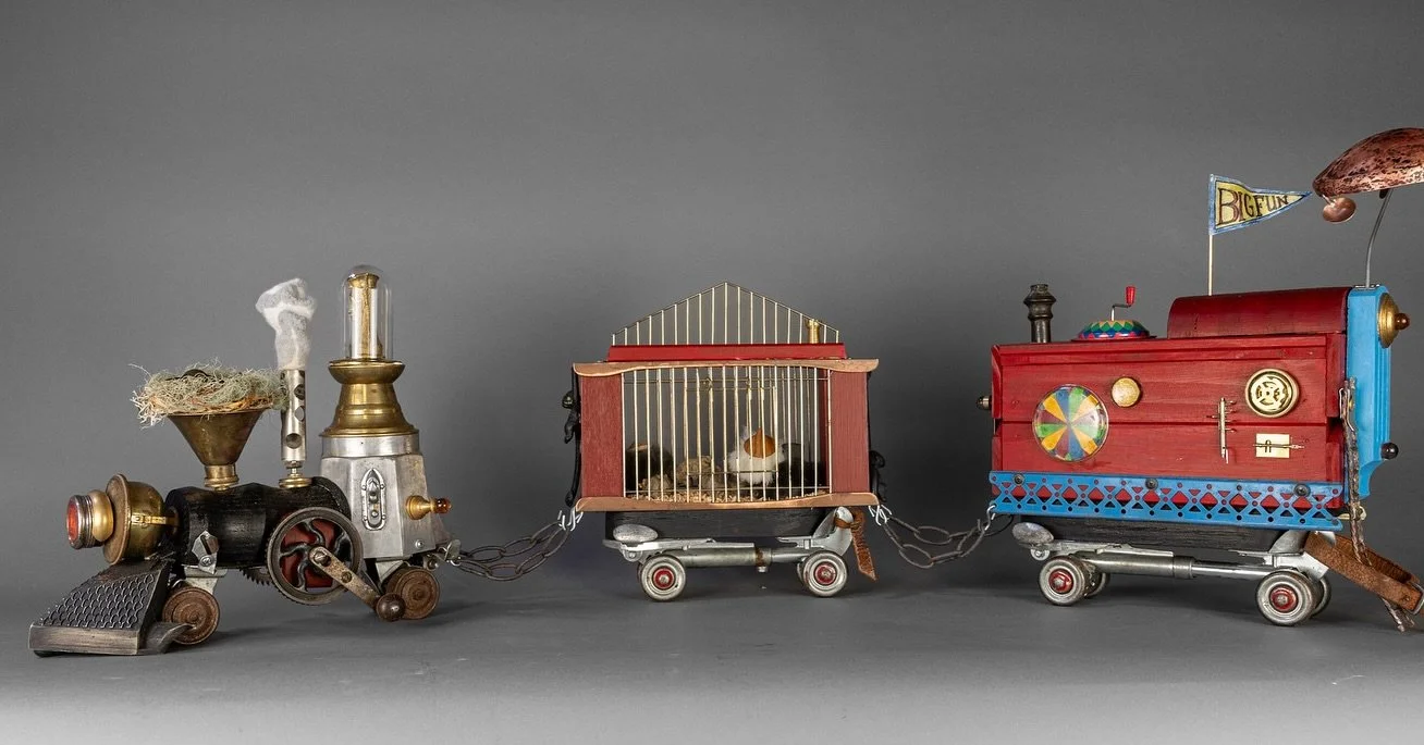 last month i was so lucky to be invited to @frogwood_collab, where i got to work with @peterunderwood7790 to make something very special - one of my favorite projects ever in fact. 

on the first night, peter and i found a few vintage roller skates a