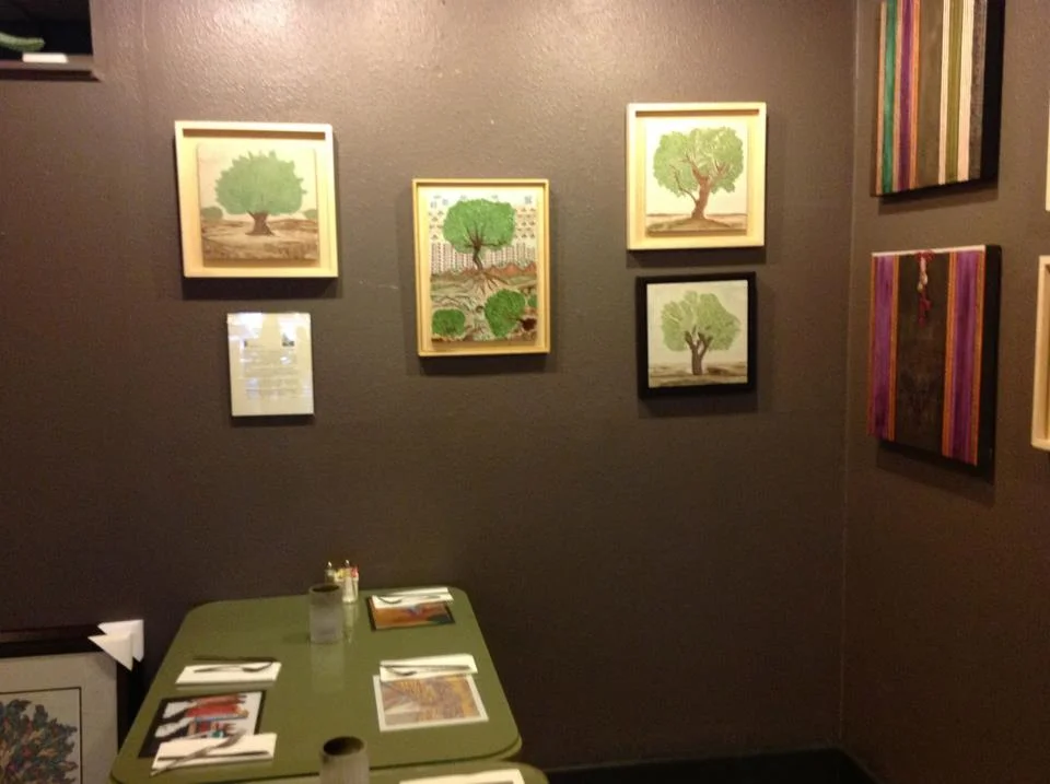 Exhibit at Ibrahim Nashabibi's Fairuz Cafe - San Diego - November 2012