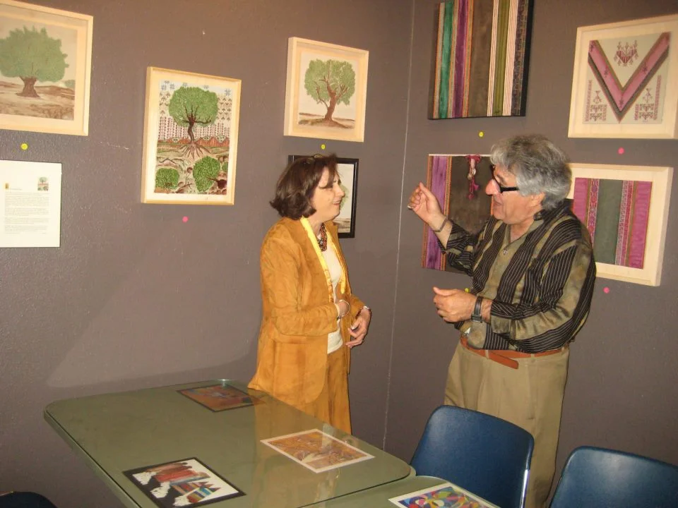Exhibit at Ibrahim Nashabibi's Fairuz Cafe - San Diego - November 2012