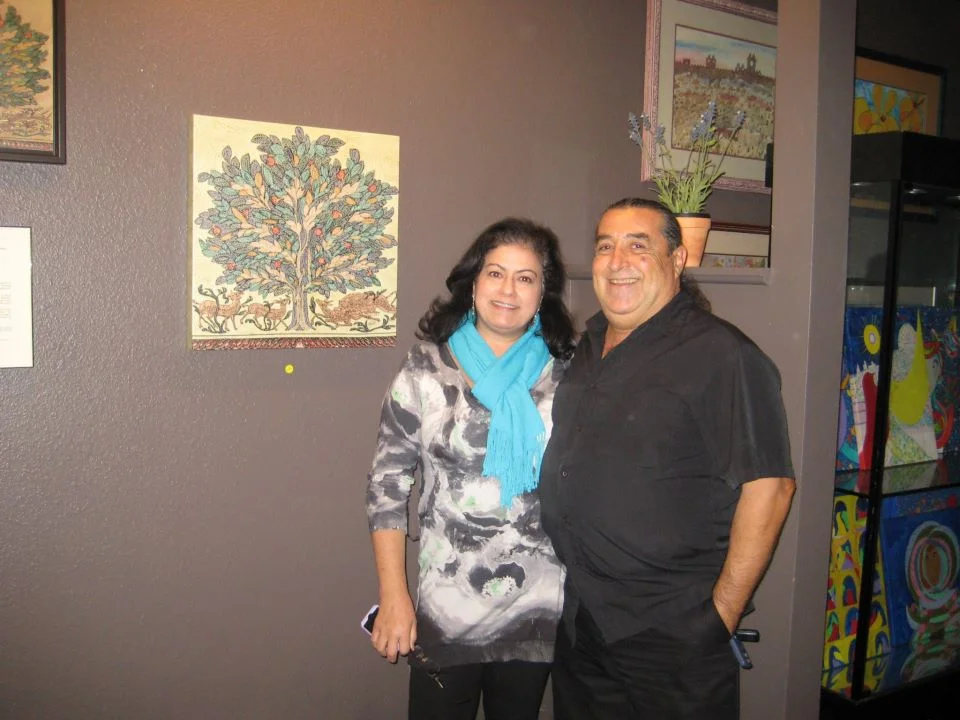 Exhibit at Ibrahim Nashabibi's Fairuz Cafe - San Diego - November 2012