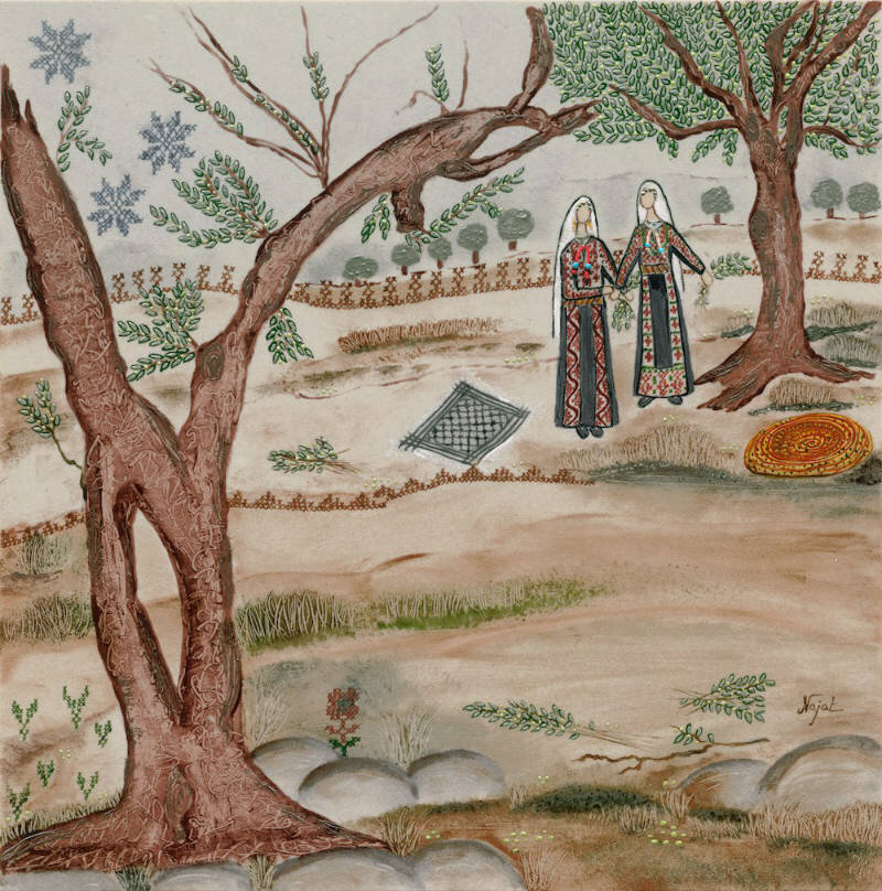 Two Sisters in an Olive Grove