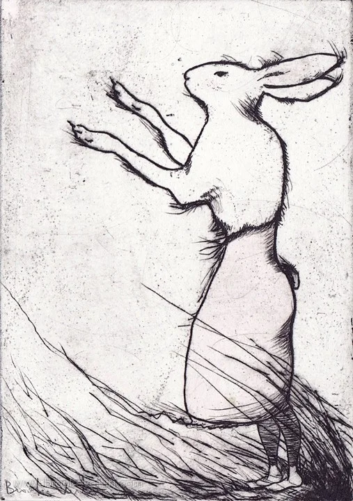 Brooke Vertin , Prairie Self (intaglio, drypoint)