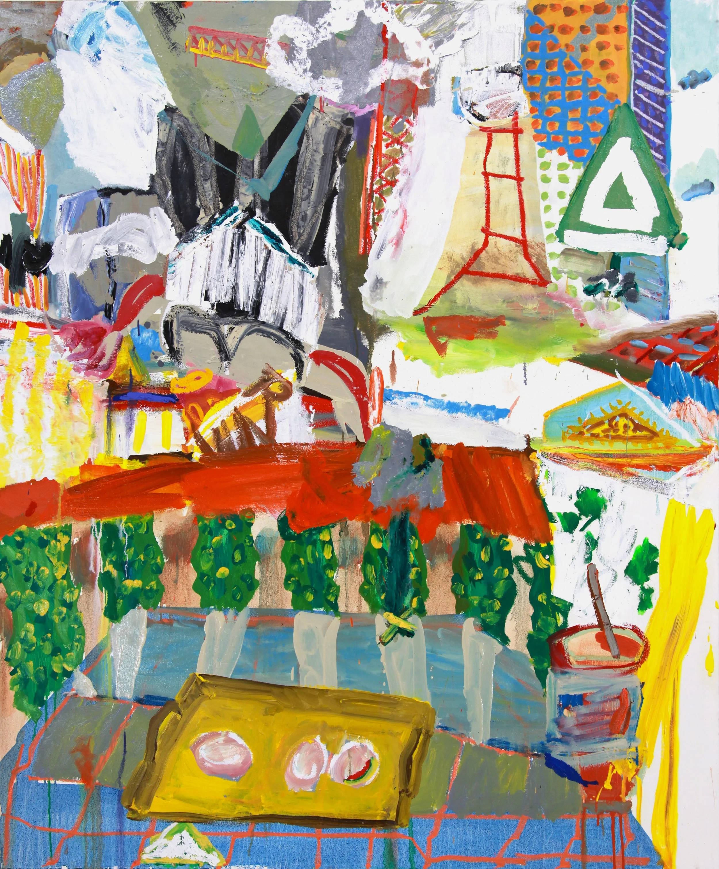 Daniel Herr , Breakfast of NGO's (oil on canvas)