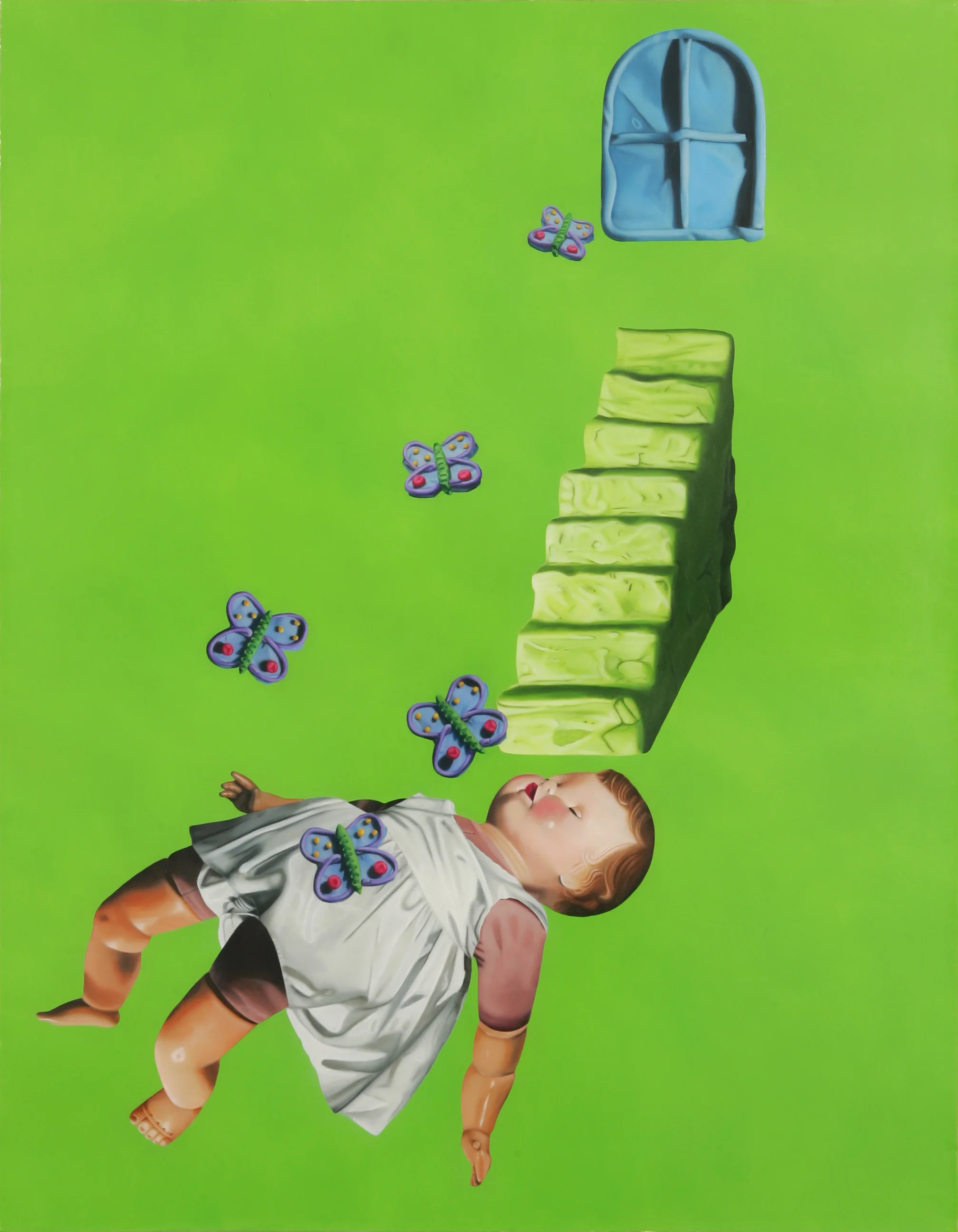 Julie Farstad , Stunt Girl's Sweet Reward (oil on canvas)