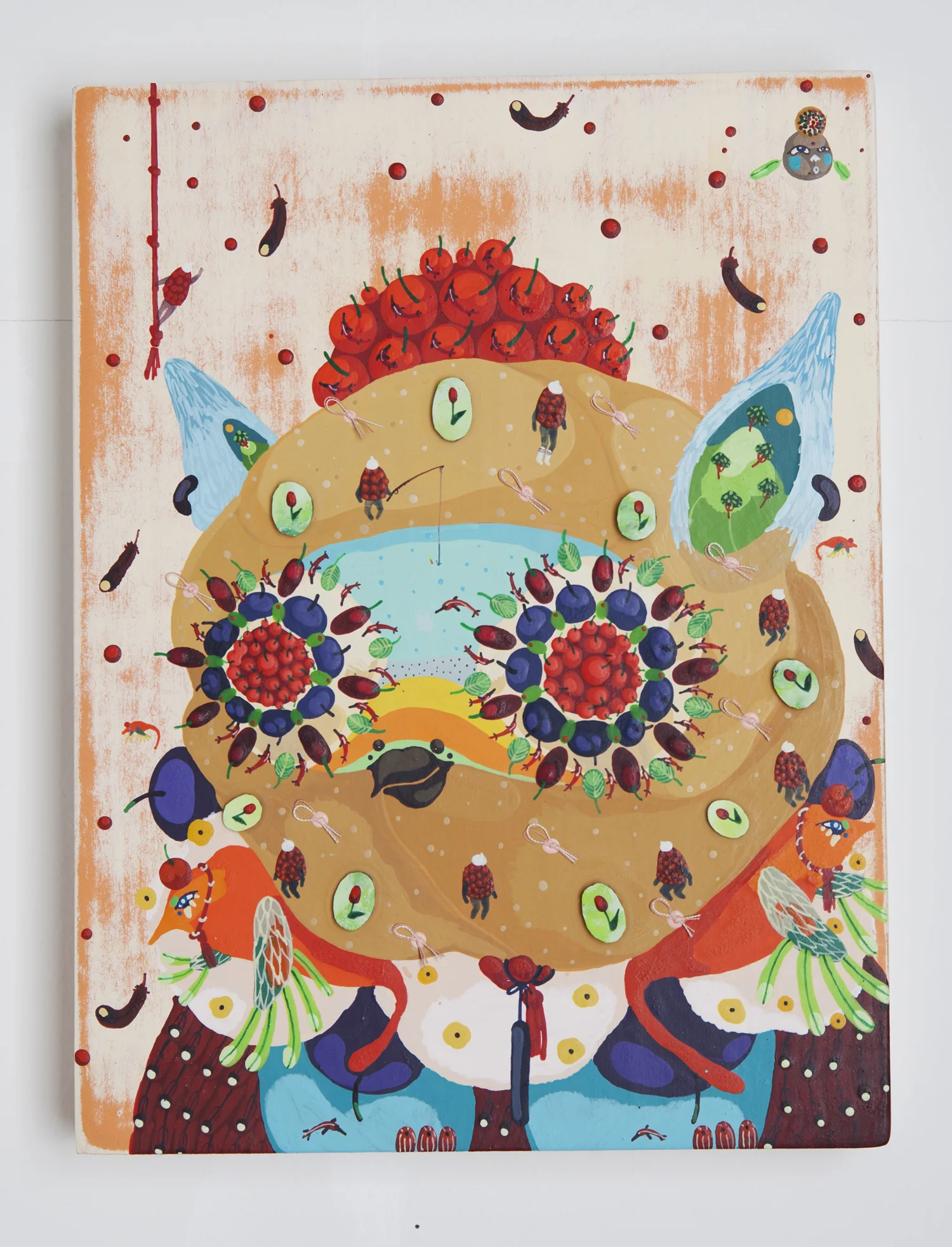 Mi Ju , Danish Croissant 2014 (acrylic on panel)
