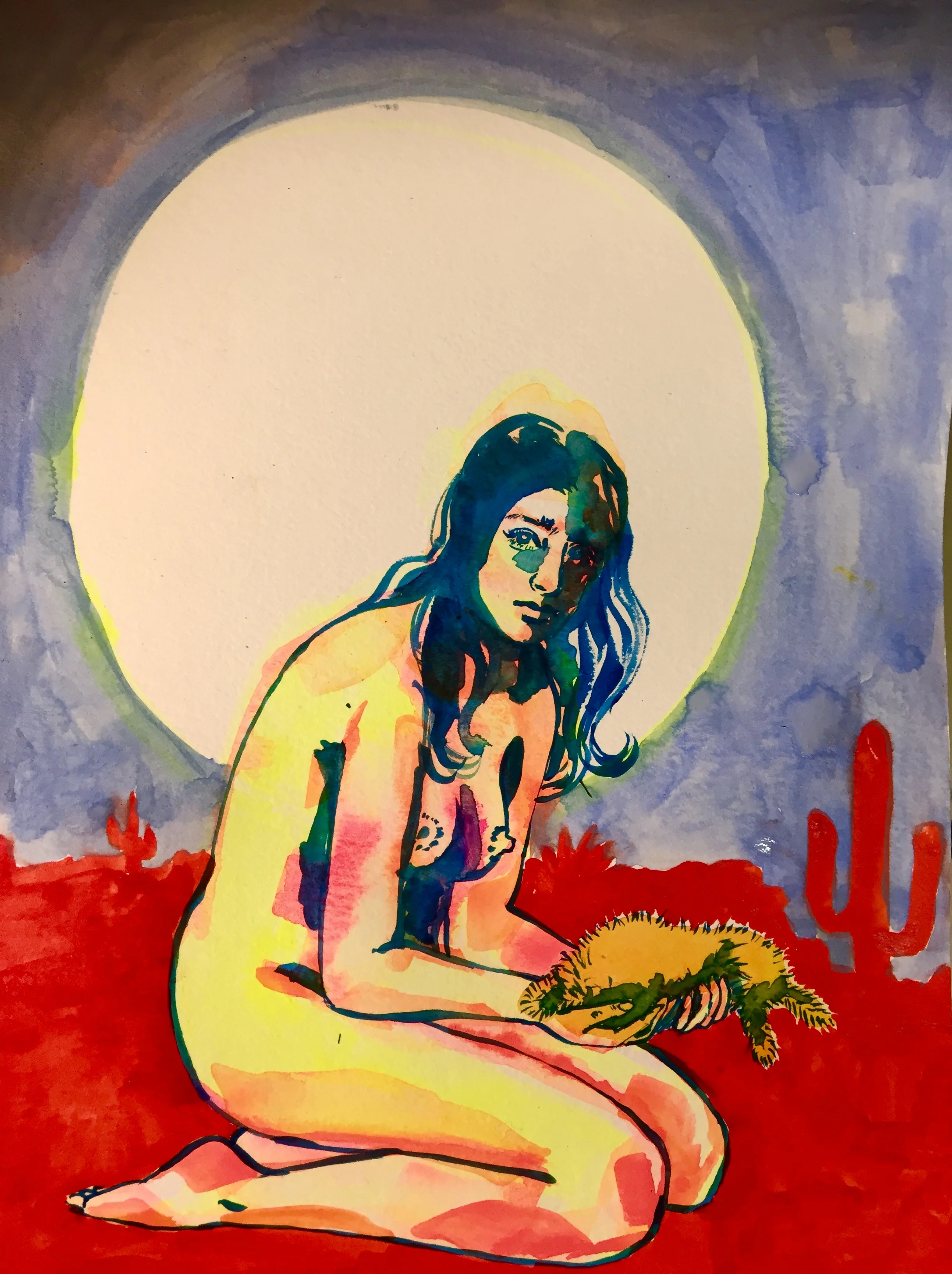 Chelsea America , Common Casualties Watercolor and gouache on paper