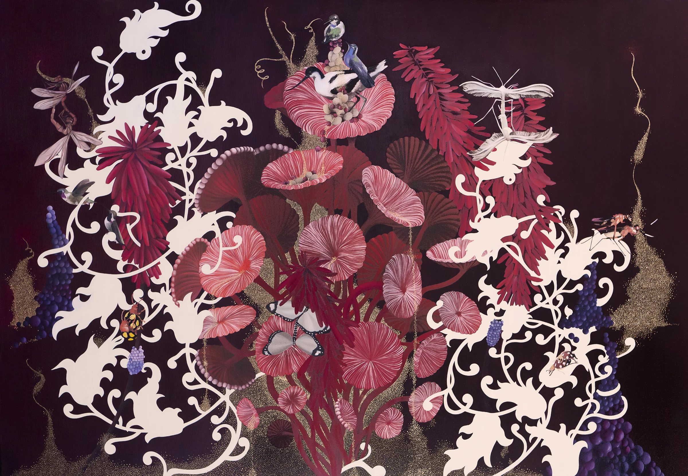 Resa Blatman , Coitus , 2005 Oil on wood 46 x 66" 