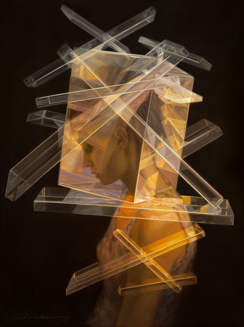 Dorian Vallejo , Reflections , 2016 Oil on wooden panel