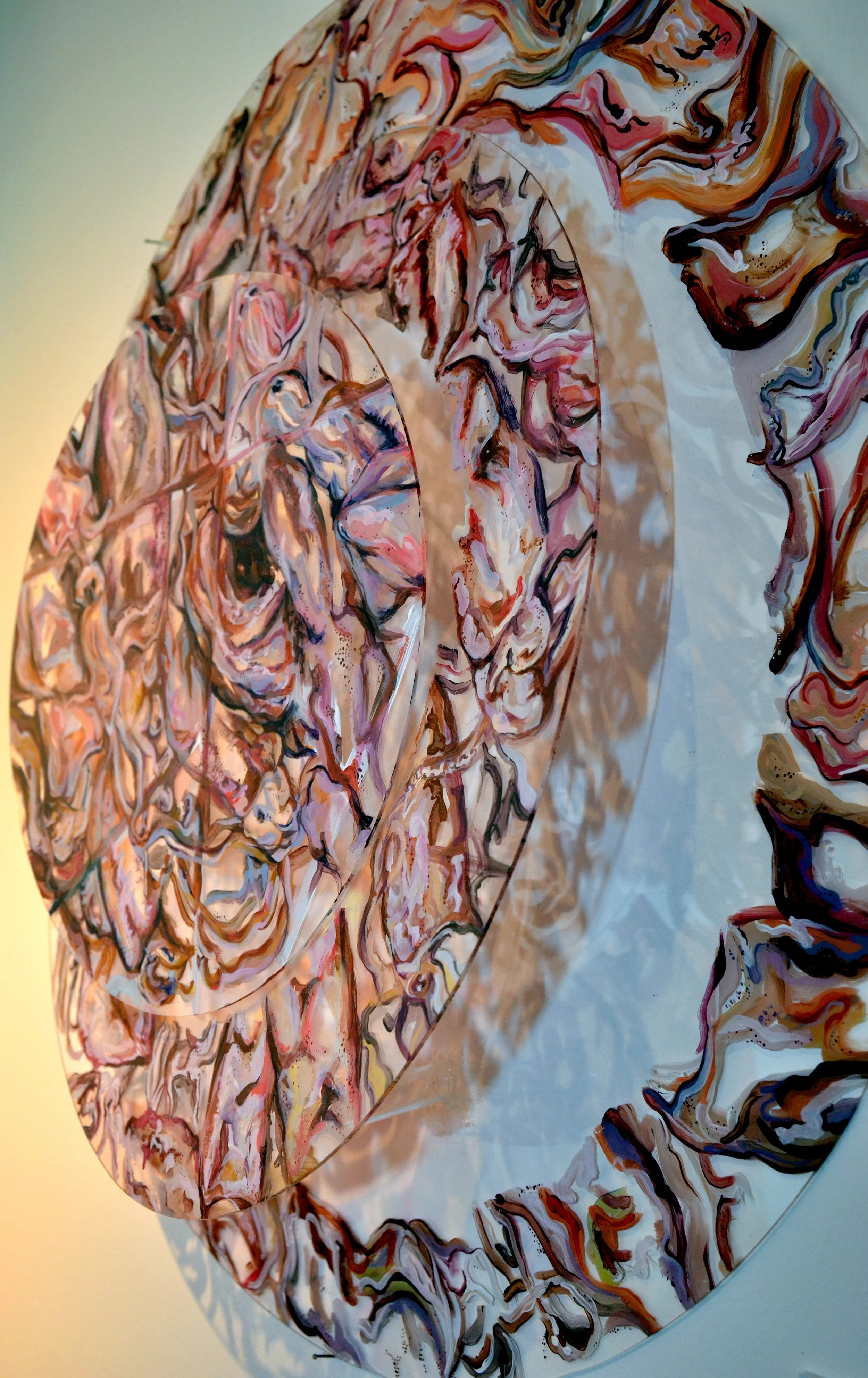 Chloe Barreau , Fragmented , 2017 ( Artist Website ) Acrylic on acrylic 37 x 37”