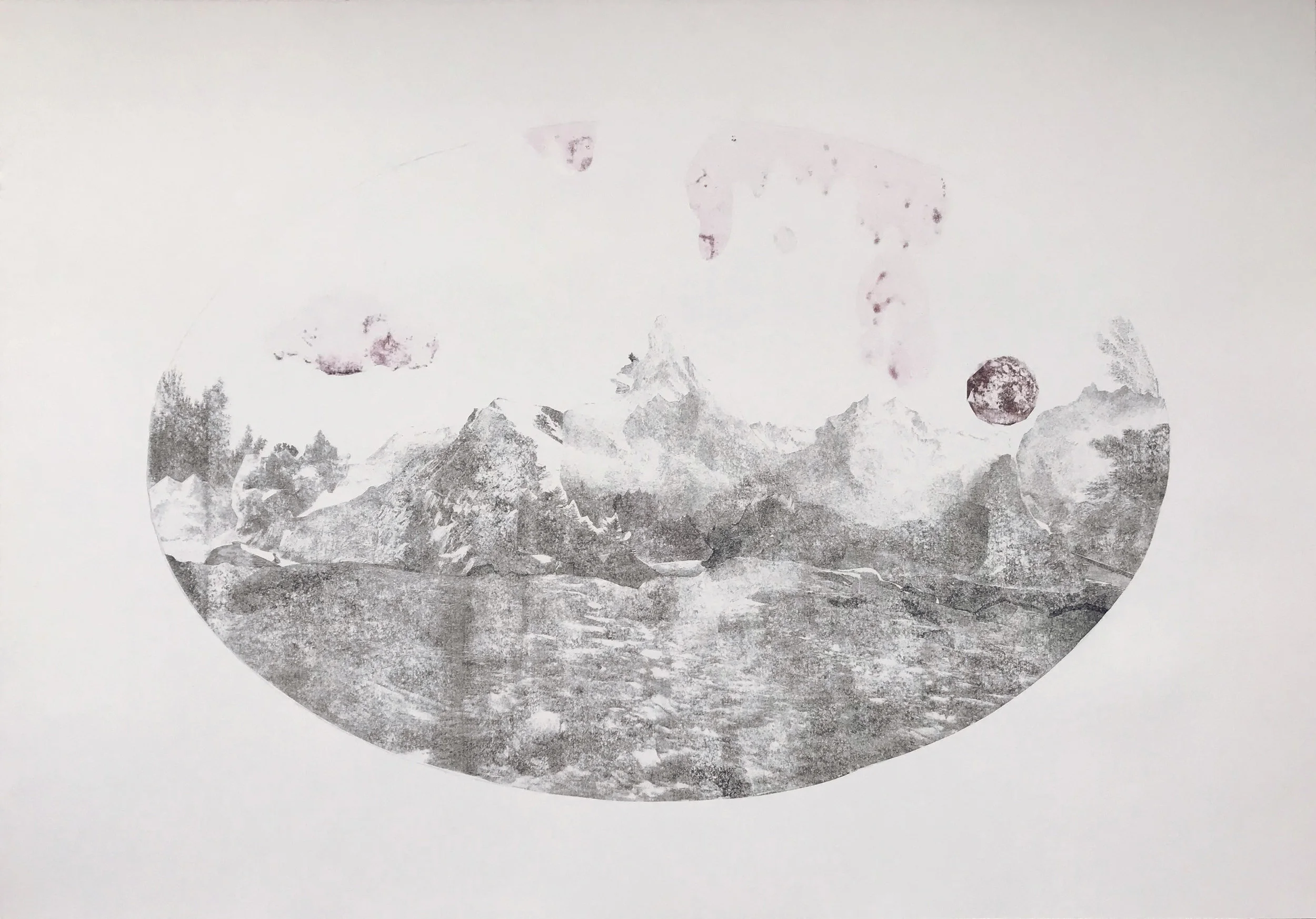 Sherrie-Leigh Jones , Lost In This Vast Remoteness , 2015 ( Artist Website , Instagram , Twitter ) Cellulose transfer print 70 x 100 cm