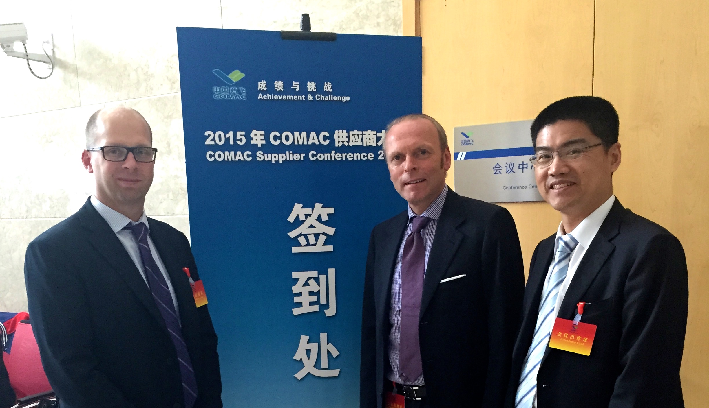 Arne Steinbach (Otto FUCHS), Andreas Voss (VAMT), Terry Li (VAMT)