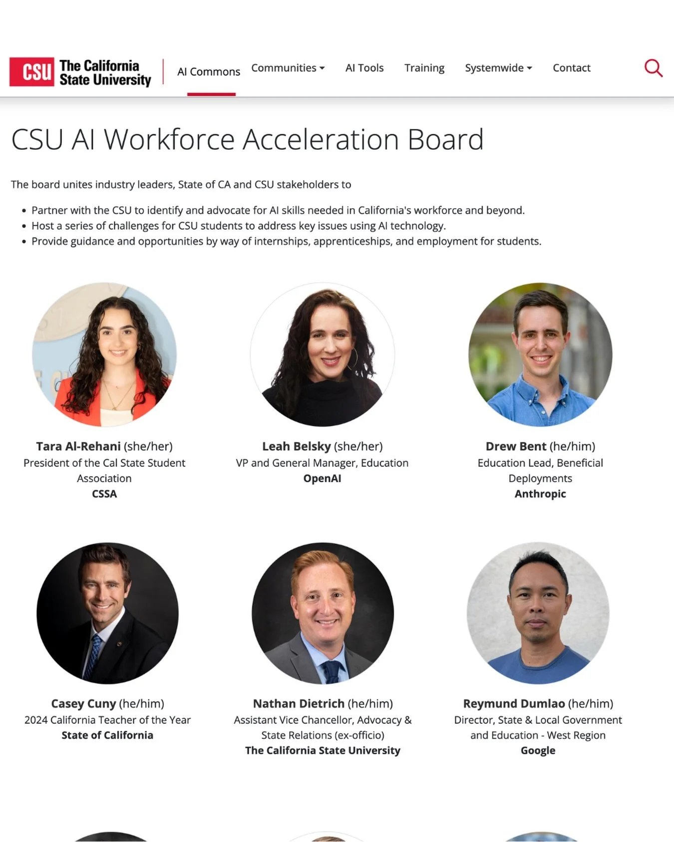 Absolutely honored to be added to the Cal State University AI Board. I will do my best to represent the K12 experience and can&rsquo;t wait to join the board in DC in July.