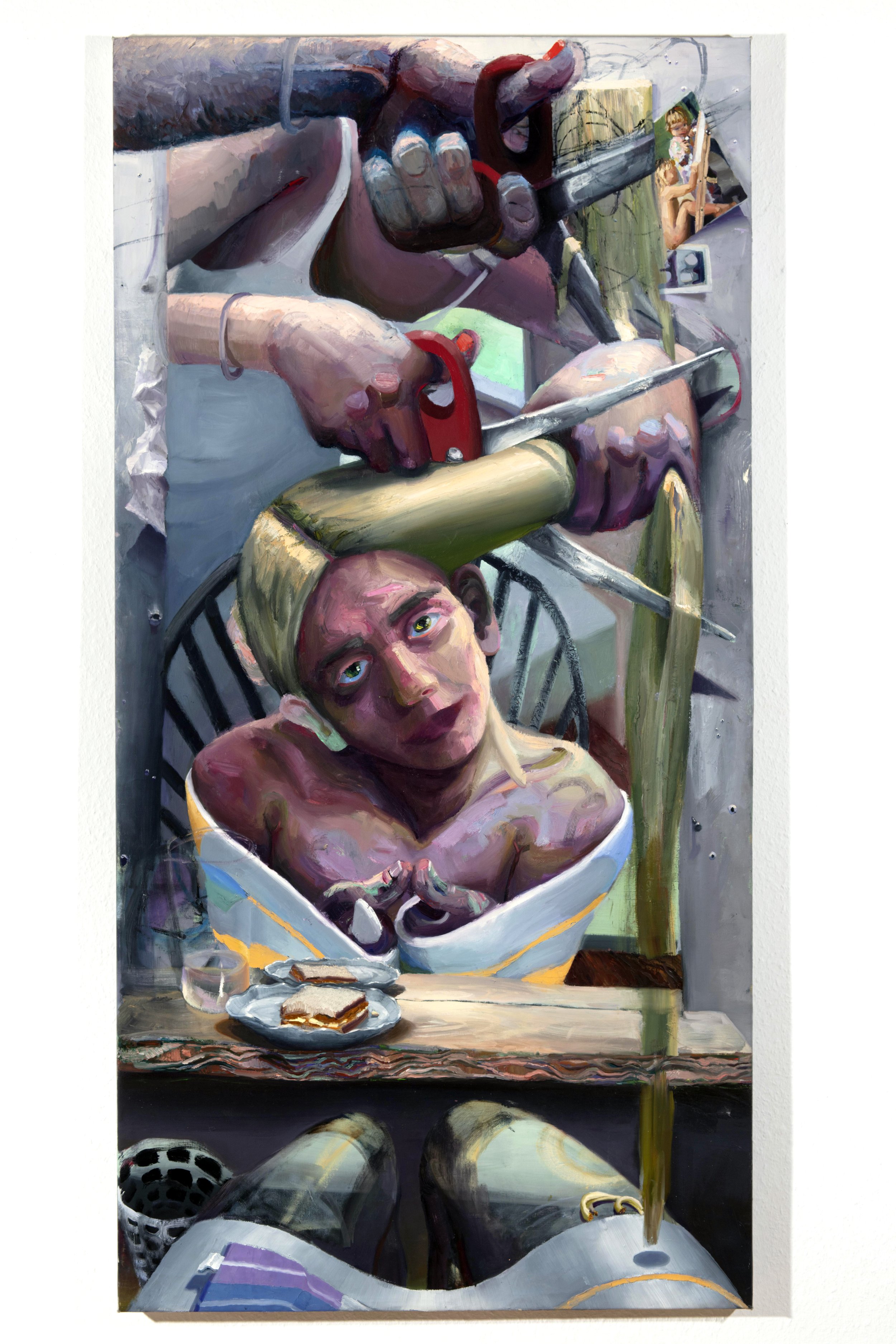   Snip , 2019, oil on linen, 72 x 36 in    ADDITIONAL DETAILS  