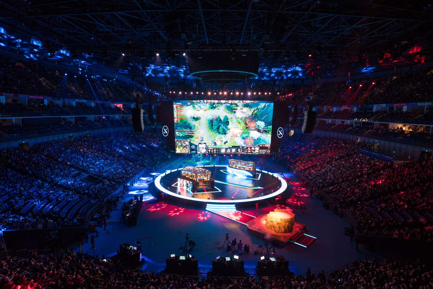 First game of the finals between Team Secret & Team Liquid ( Tim Franco for ESPN )