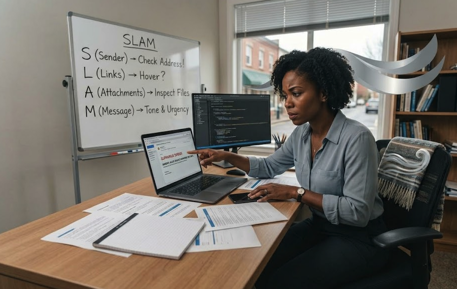 Mastering the SLAM Method to Avoid Phishing Attacks