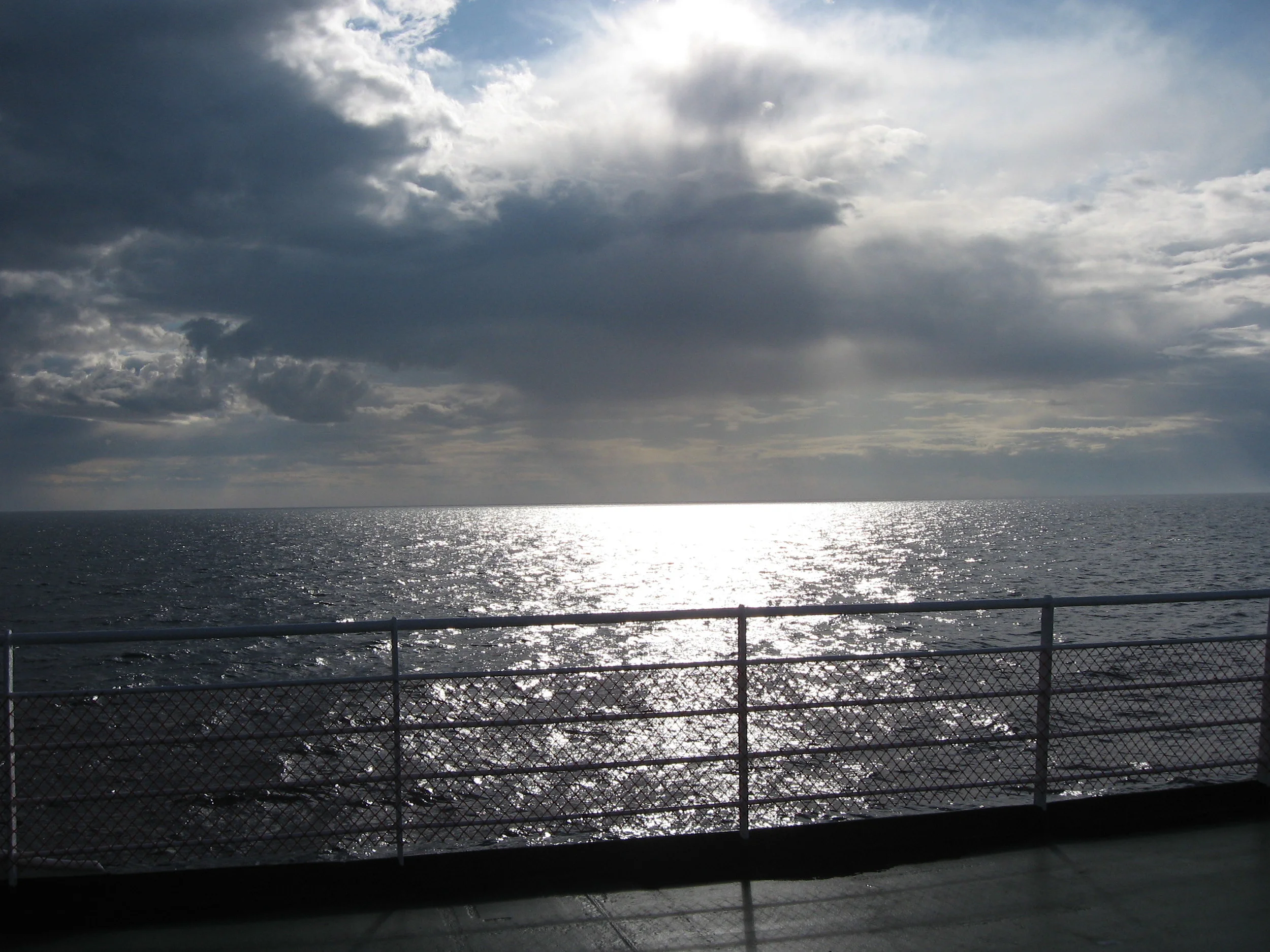 Ferry Ocean Scene