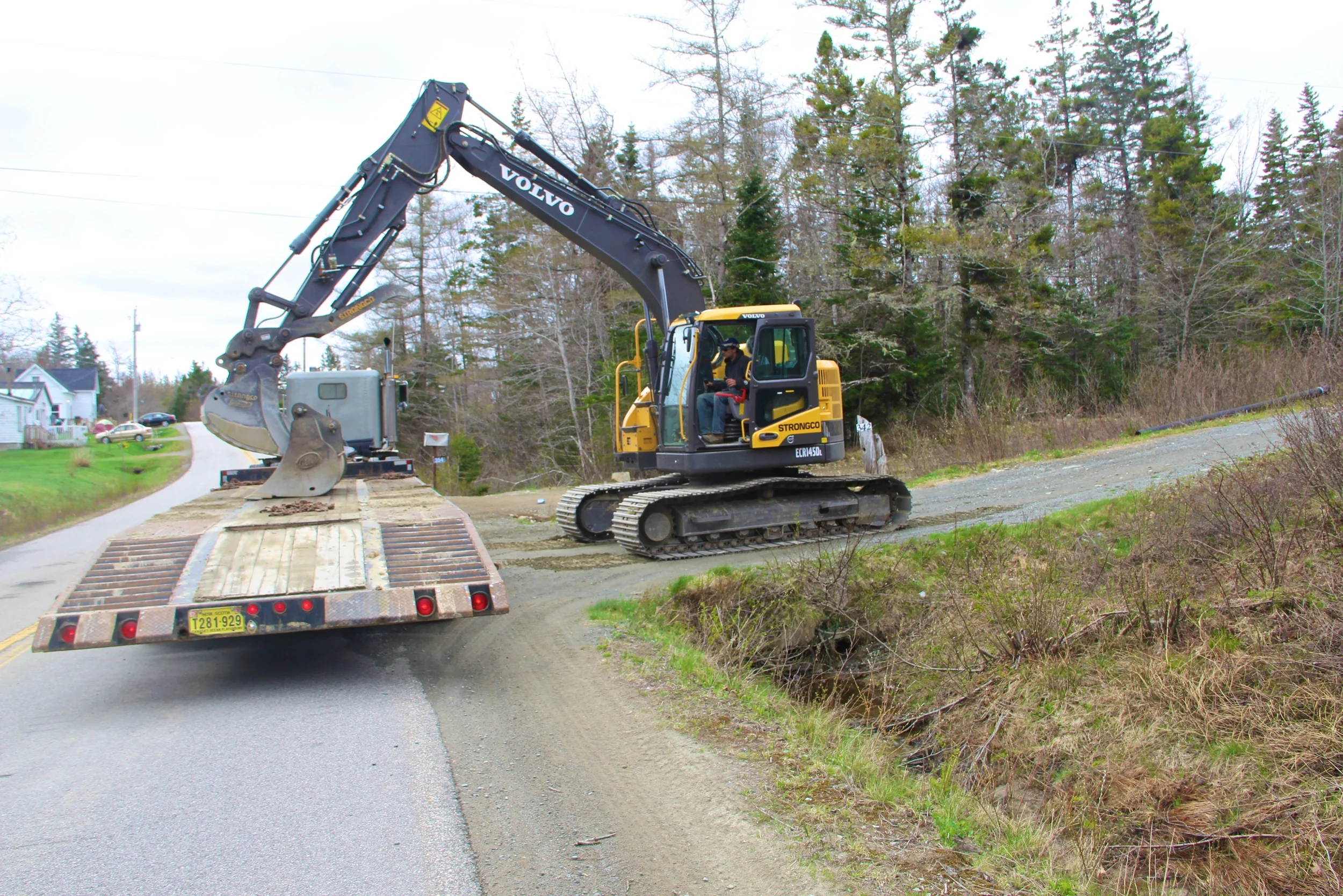 Excavator Arrival