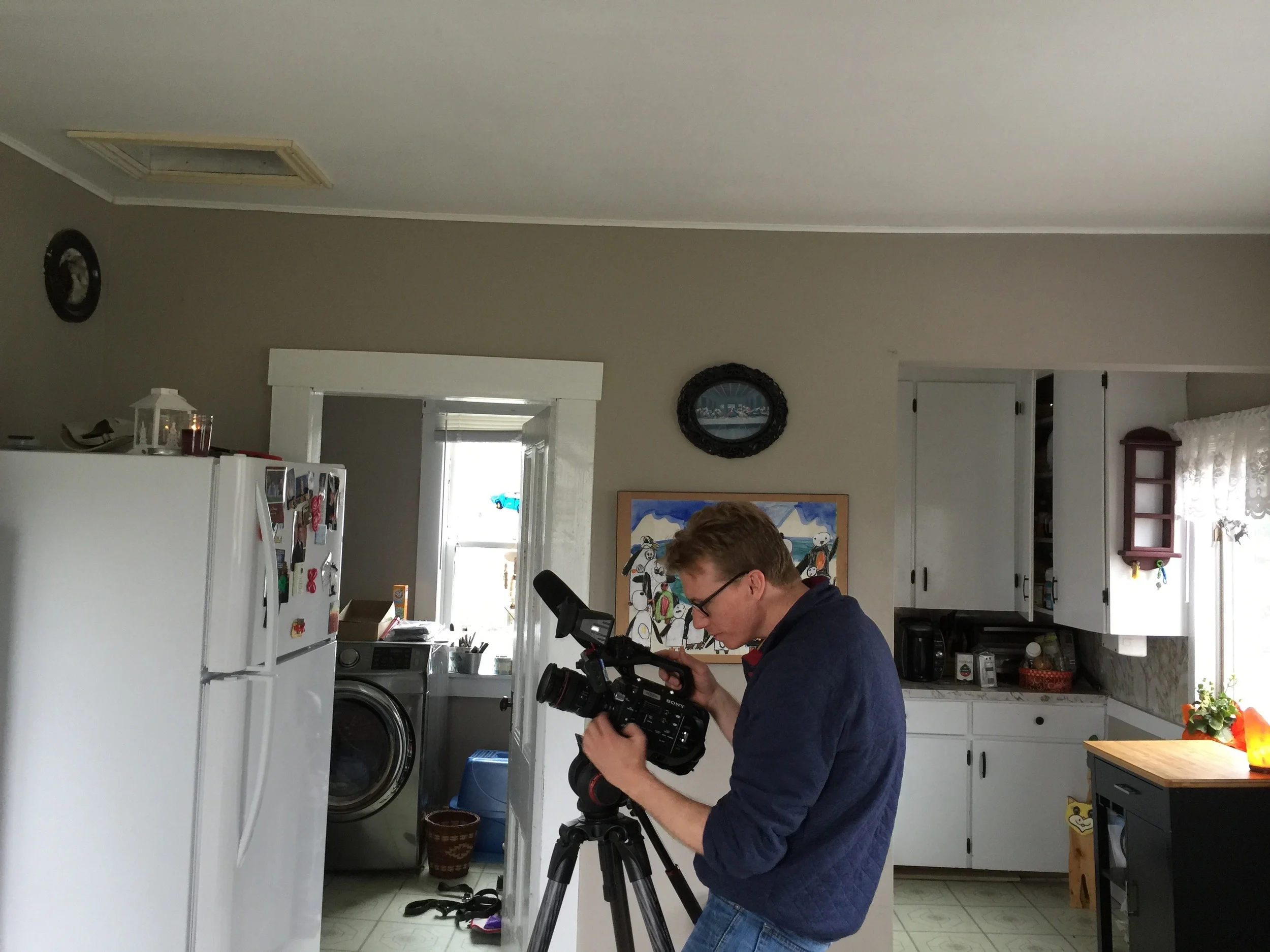 filming at the house
