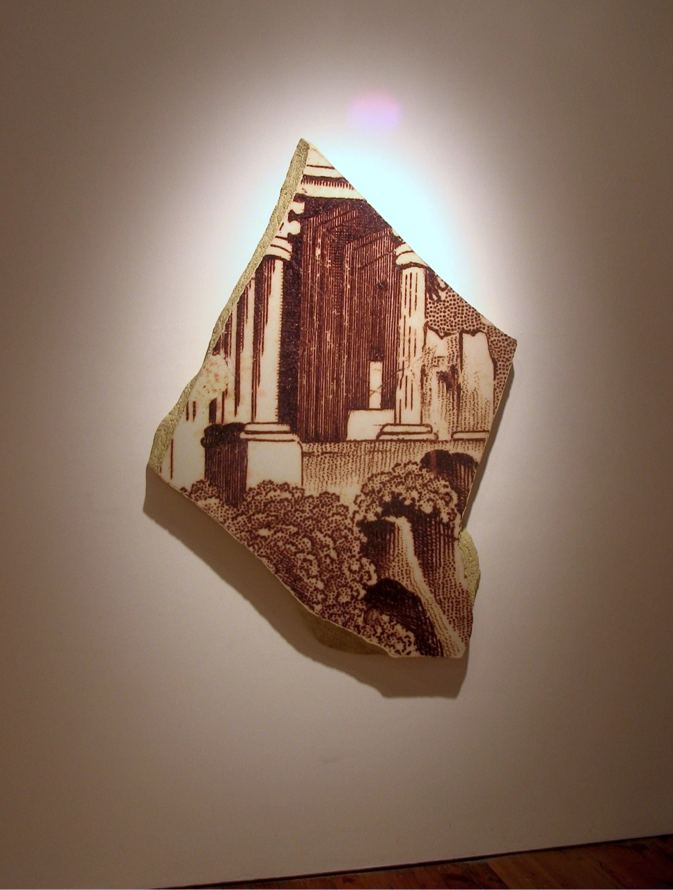 Classical Folly Shard , 2008 - 09 Photo, mixed media, 173 x 122 x 8 cm