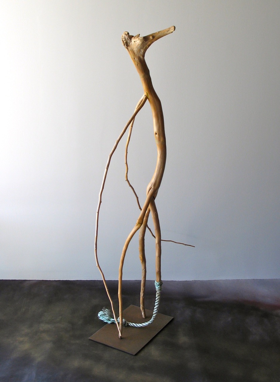 SALLY THURLOW, Tail Between Legs, 2008-10 Lake Ontario driftwood, 148 x 90 x 70 cm