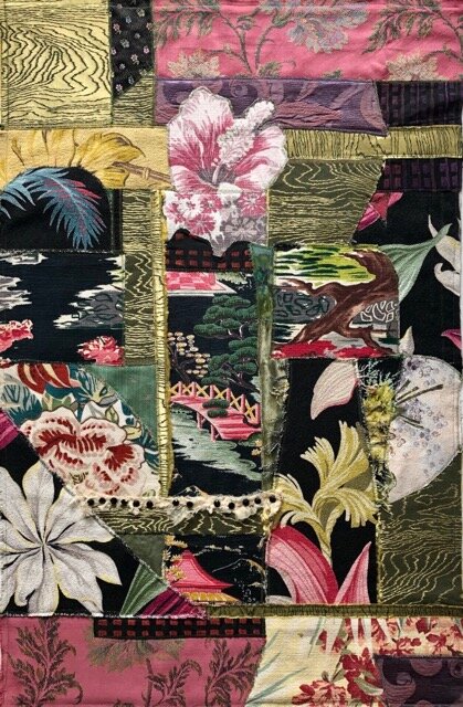 Remnant Reflections , 2020 Vintage textiles, mainly cotton, vintage buttons, lace, steel or wood dowels 96.5 x 64 x 1.5 cm $750 /#12 - 12