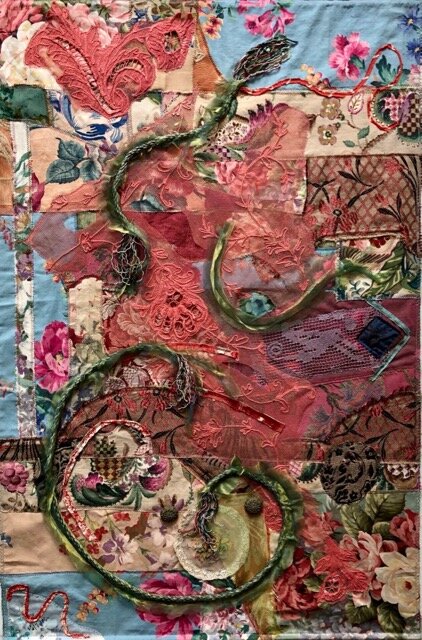 Remnant Reflections , 2020 Vintage textiles, mainly cotton, vintage buttons, lace, steel or wood dowels 96.5 x 64 x 1.5 cm $750 /#6 - 12