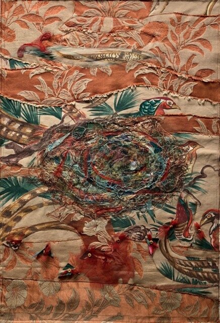 Remnant Reflections , 2020 Vintage textiles, mainly cotton, vintage buttons, lace, steel or wood dowels 96.5 x 64 x 1.5 cm $750 /#1 - 12