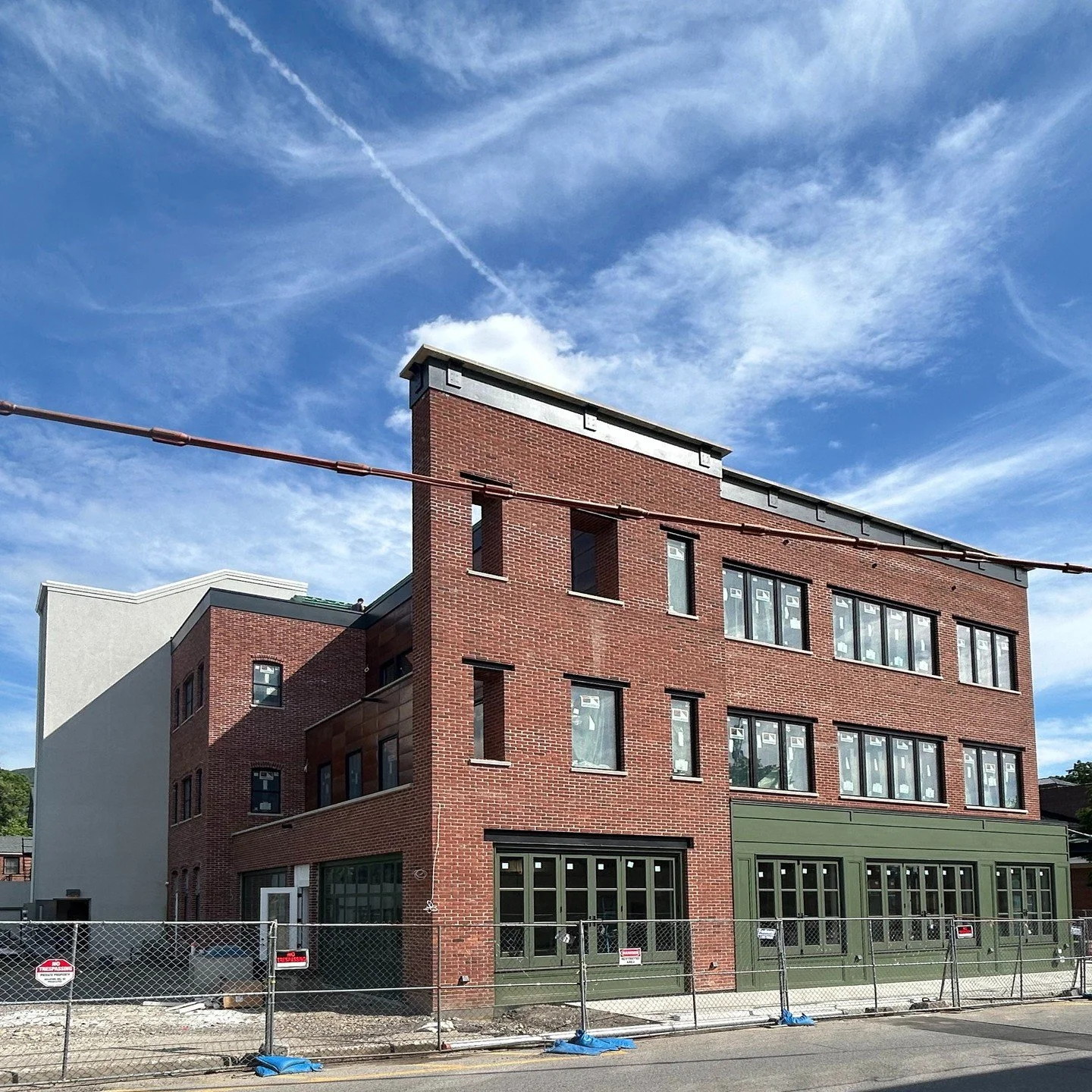 Progress on Main Street Beacon new construction.