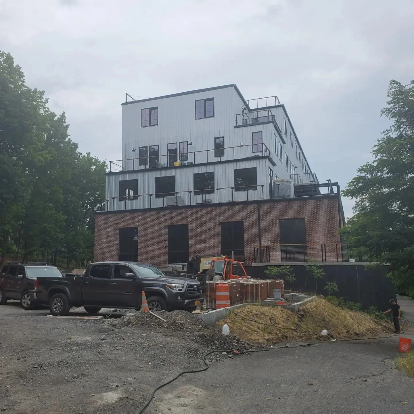 Creek Drive construction progress