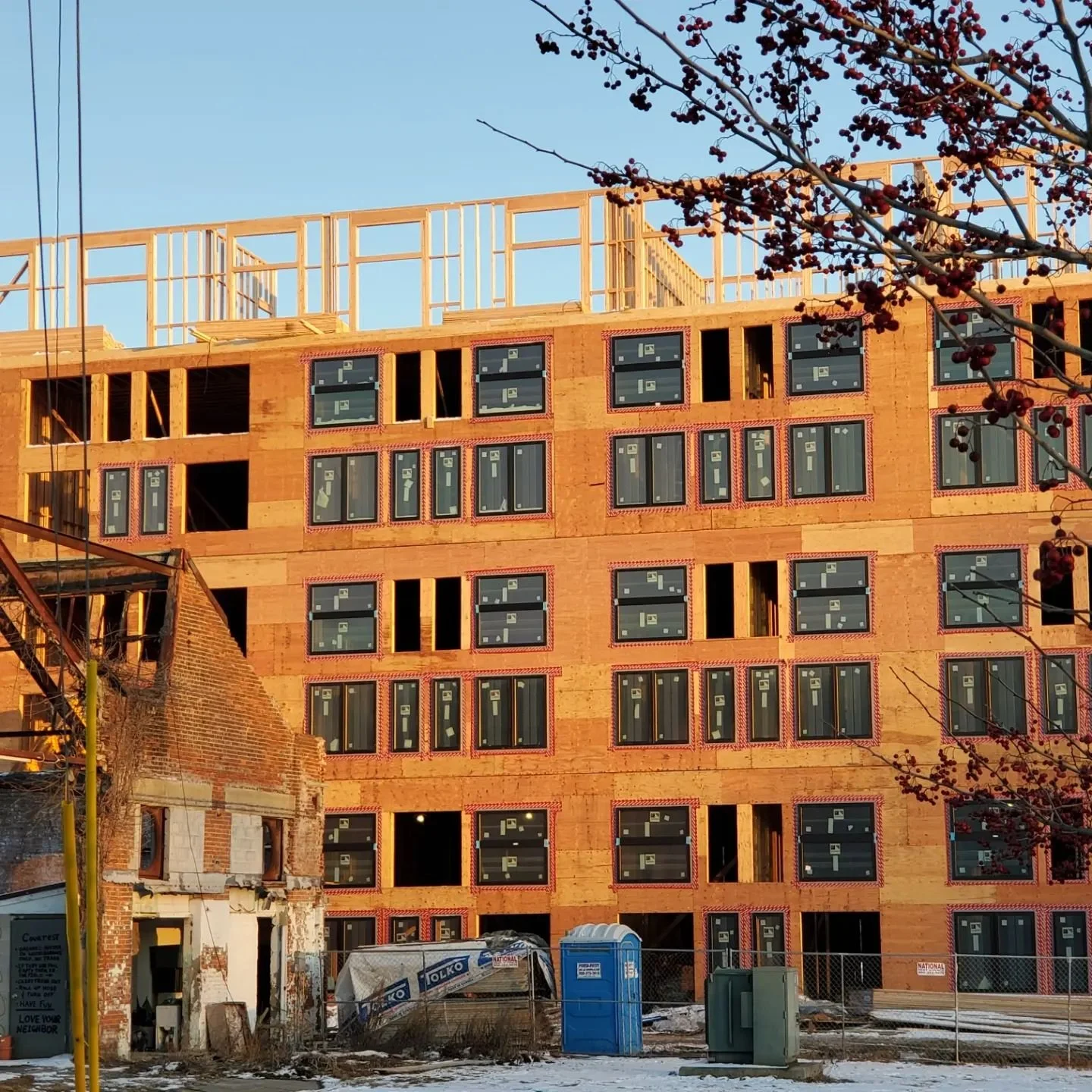 More progress at the Beacon Lofts project.