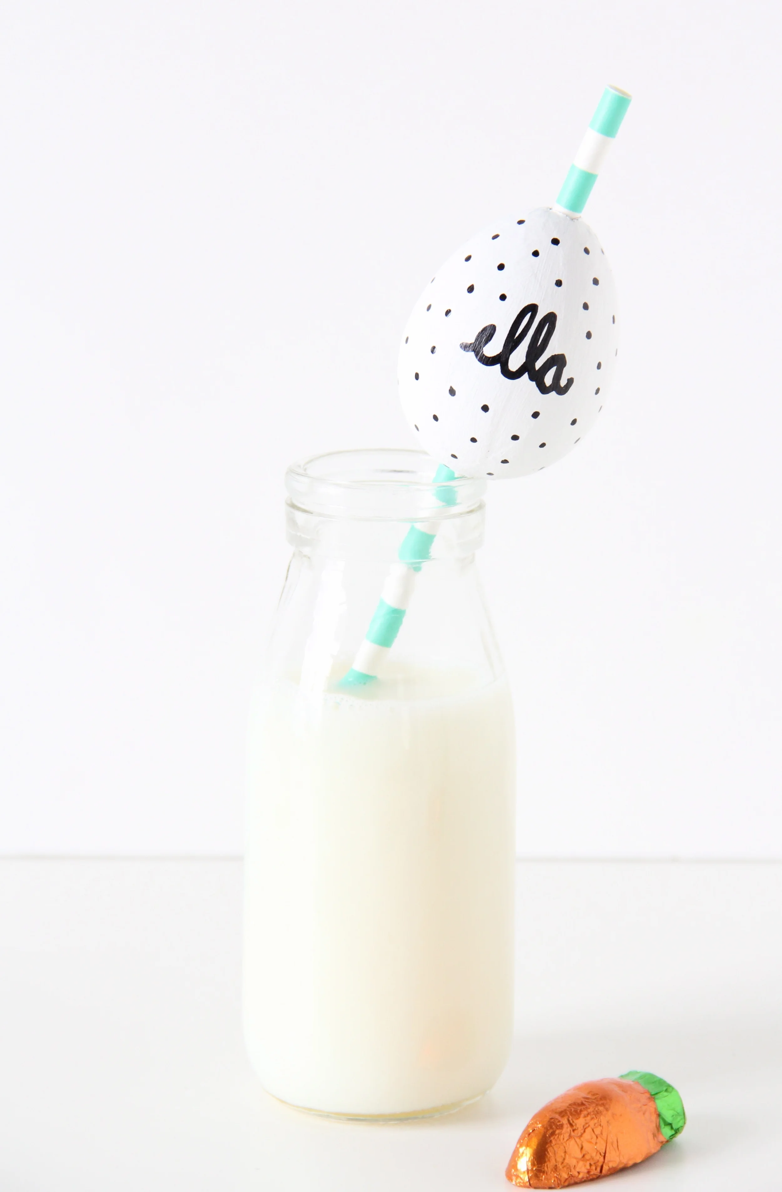 Easter party straw DIY