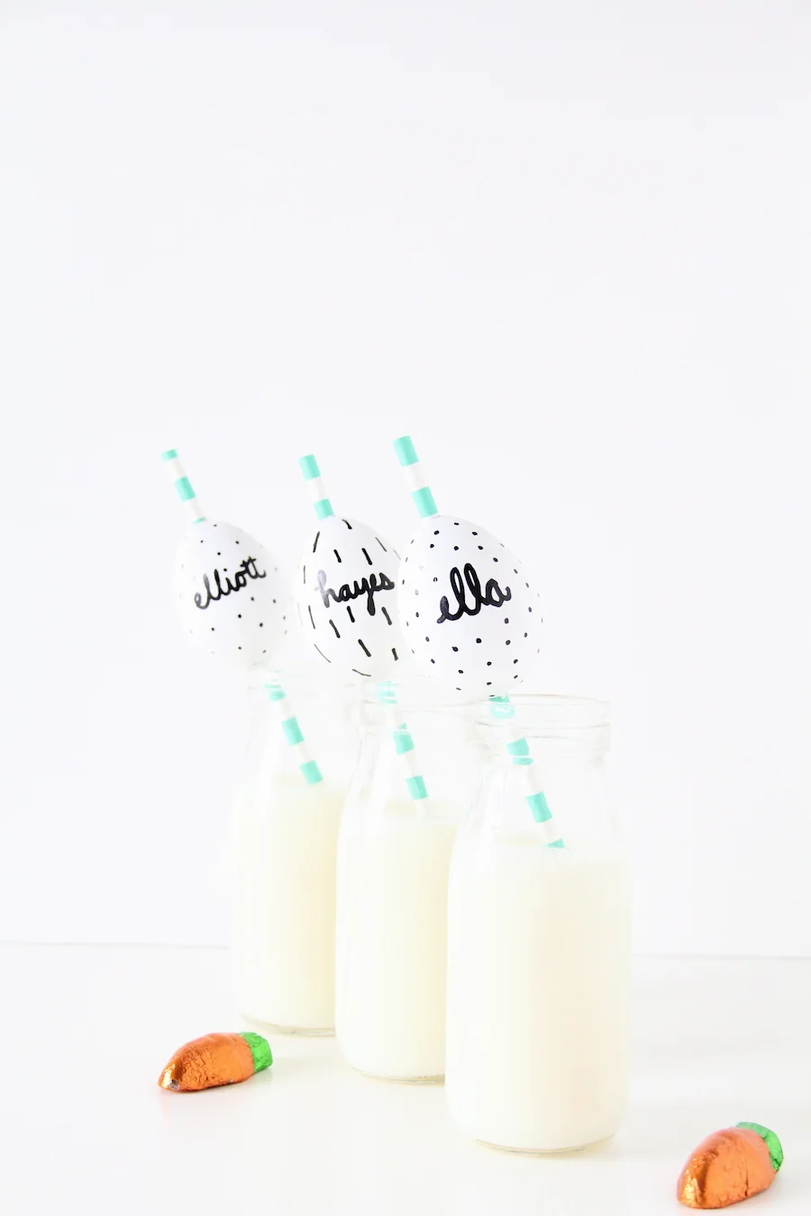Make your own Easter party straws