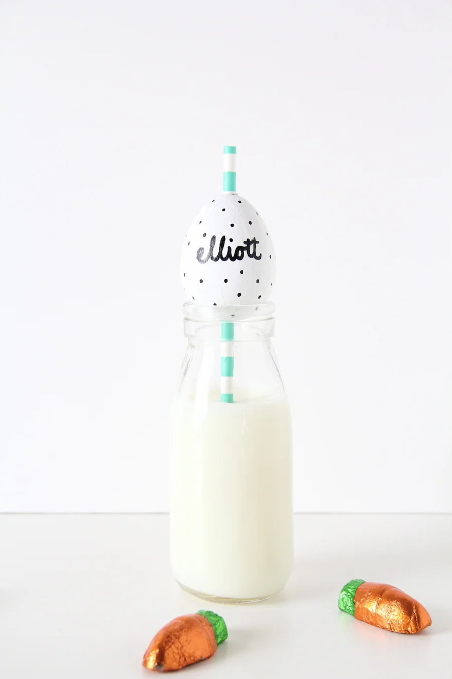 Make your own Easter egg party straws