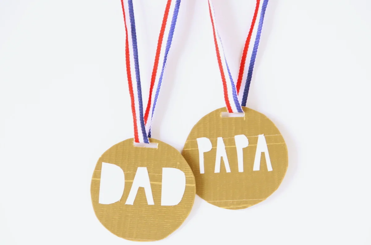 father's day medal craft