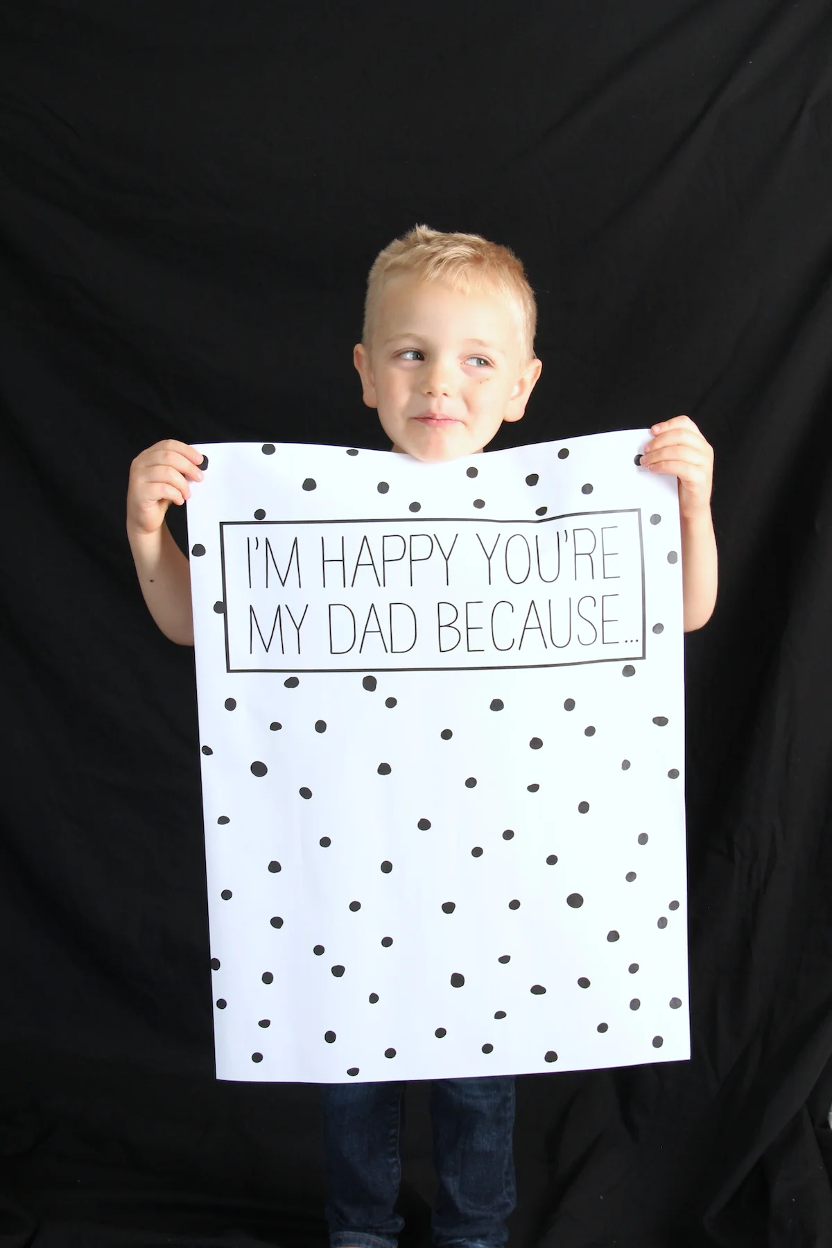 Giant Father's Day card printable