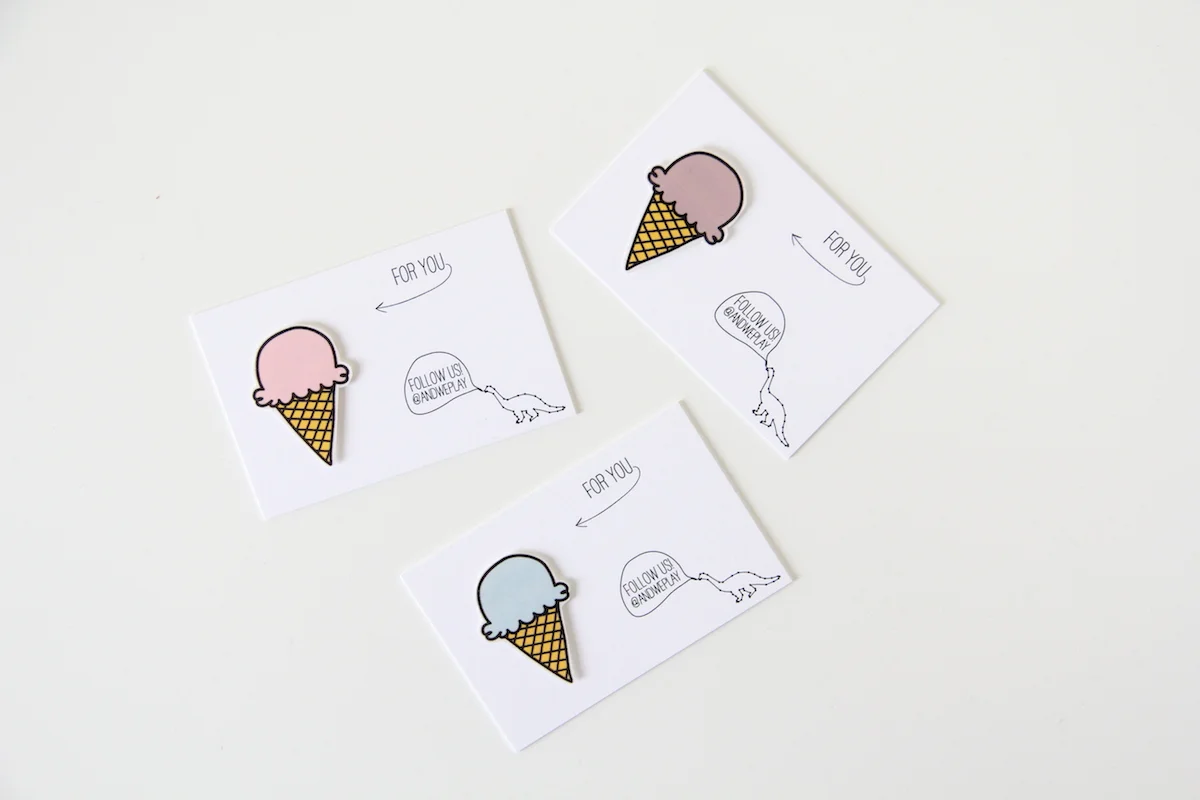 Ice cream tattoos - free printable!