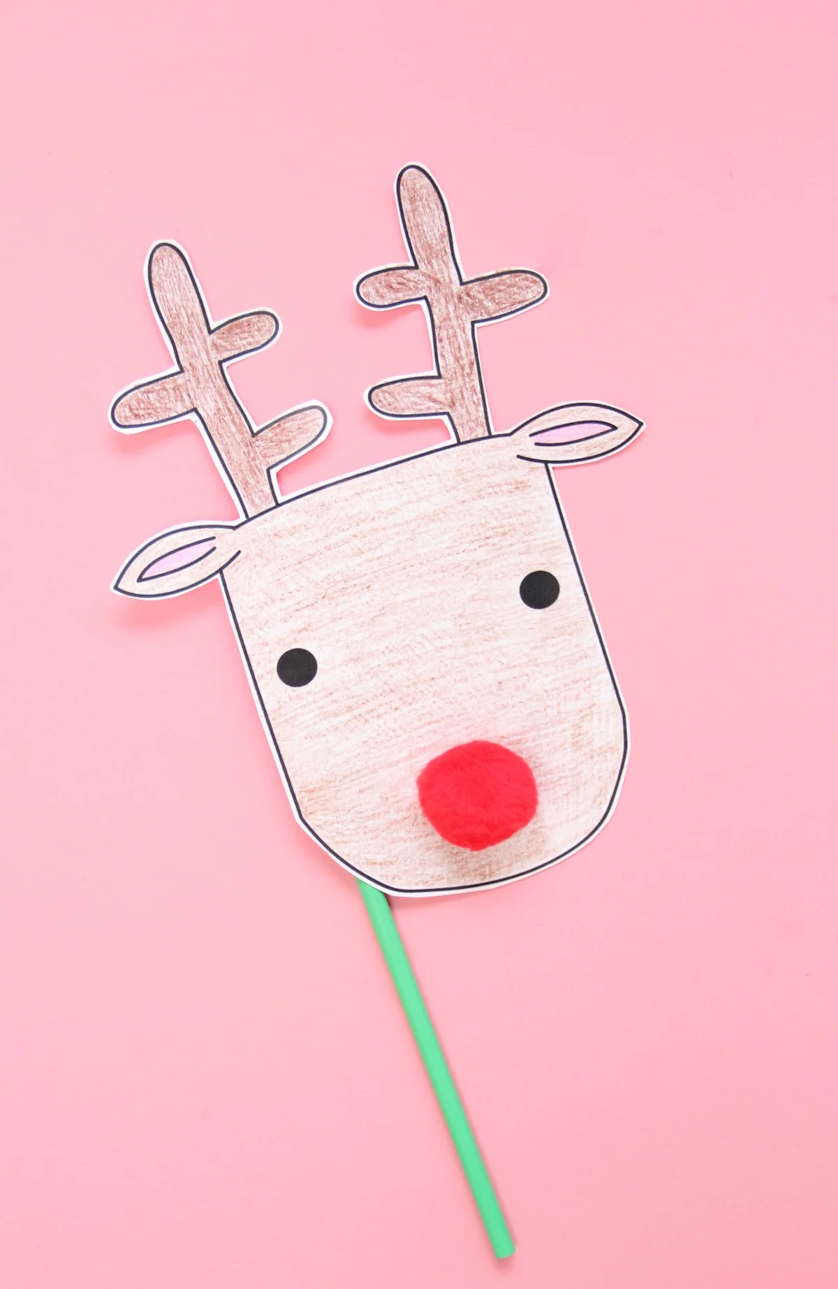 DIY printable reindeer mask | And We Play