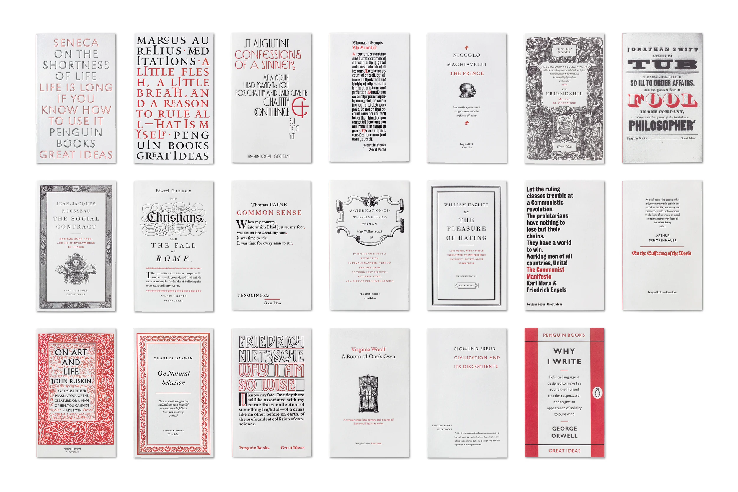 Penguin Great Ideas Vol. I - Art Direction: Jim Stoddart Design: David Pearson Phil Baines Catherine Dixon Alistair Hall 