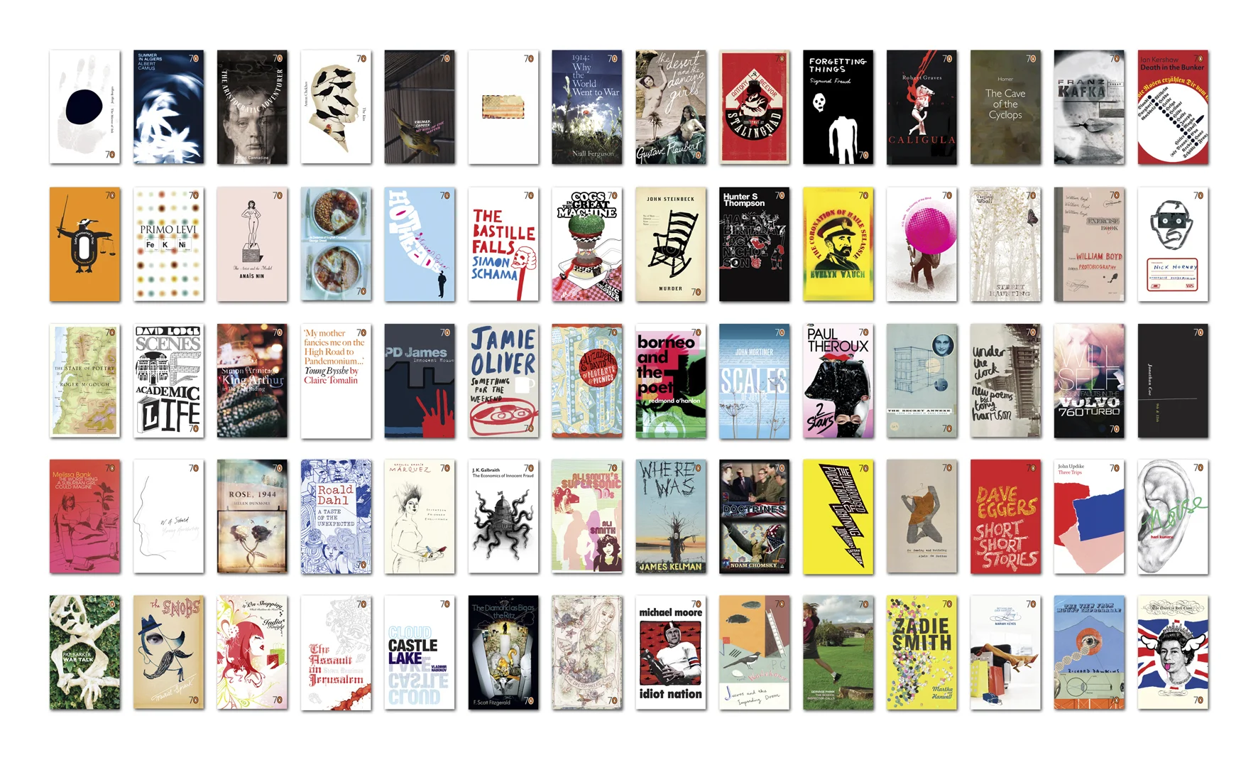 Penguin 70 - Art Direction: Jim Stoddart (x 35) John Hamilton (x 35) Design/illustration: 70 talented creatives 