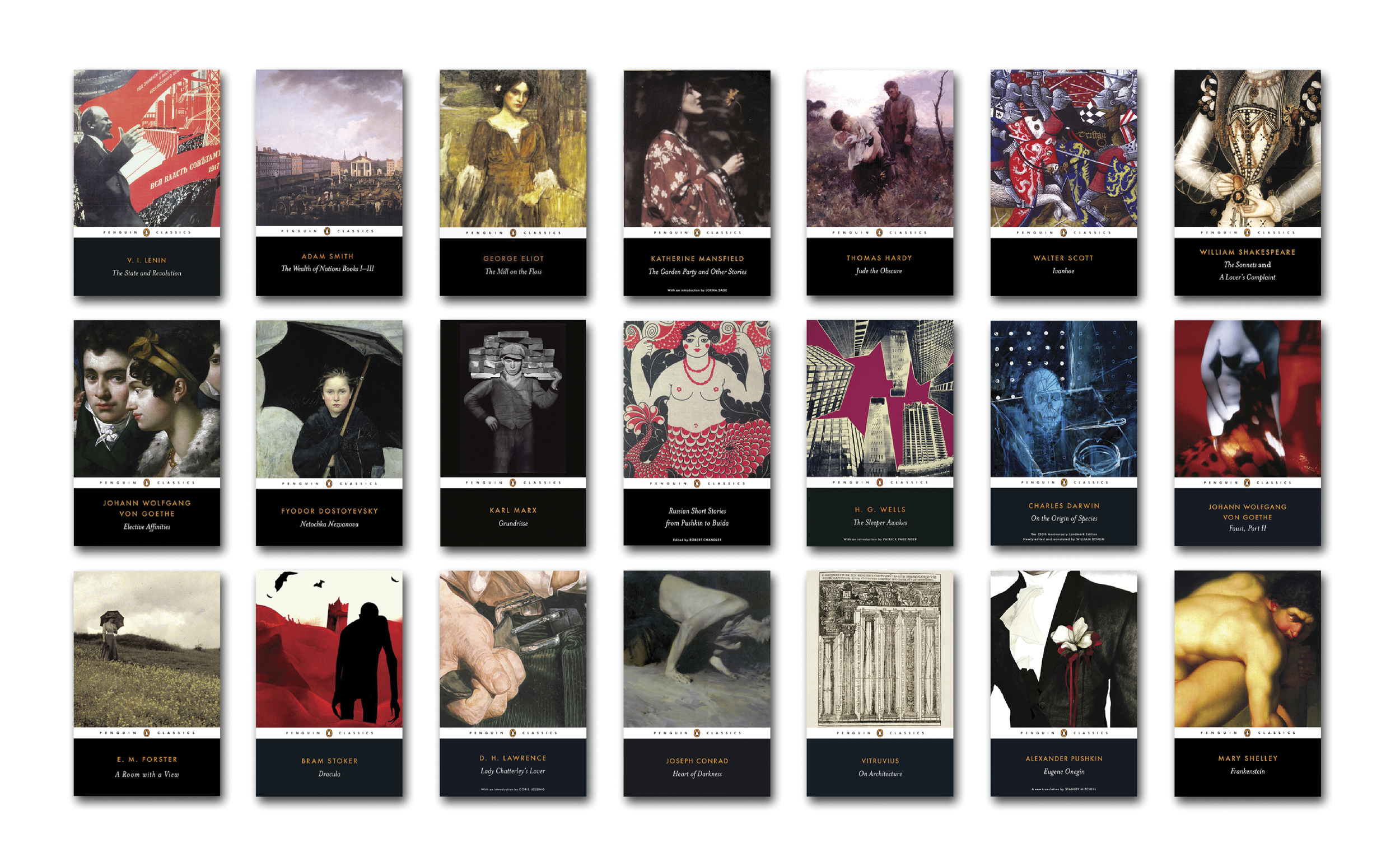  Penguin Classics 2003 template &nbsp;- Art Direction:&nbsp; Jim Stoddart Design &amp; concept: Angus Hyland/Pentagram Typography: Paul Buckley Picture Research: Samantha Johnson Isabelle De Cat Artworking: Arran Elvidge  &nbsp; 