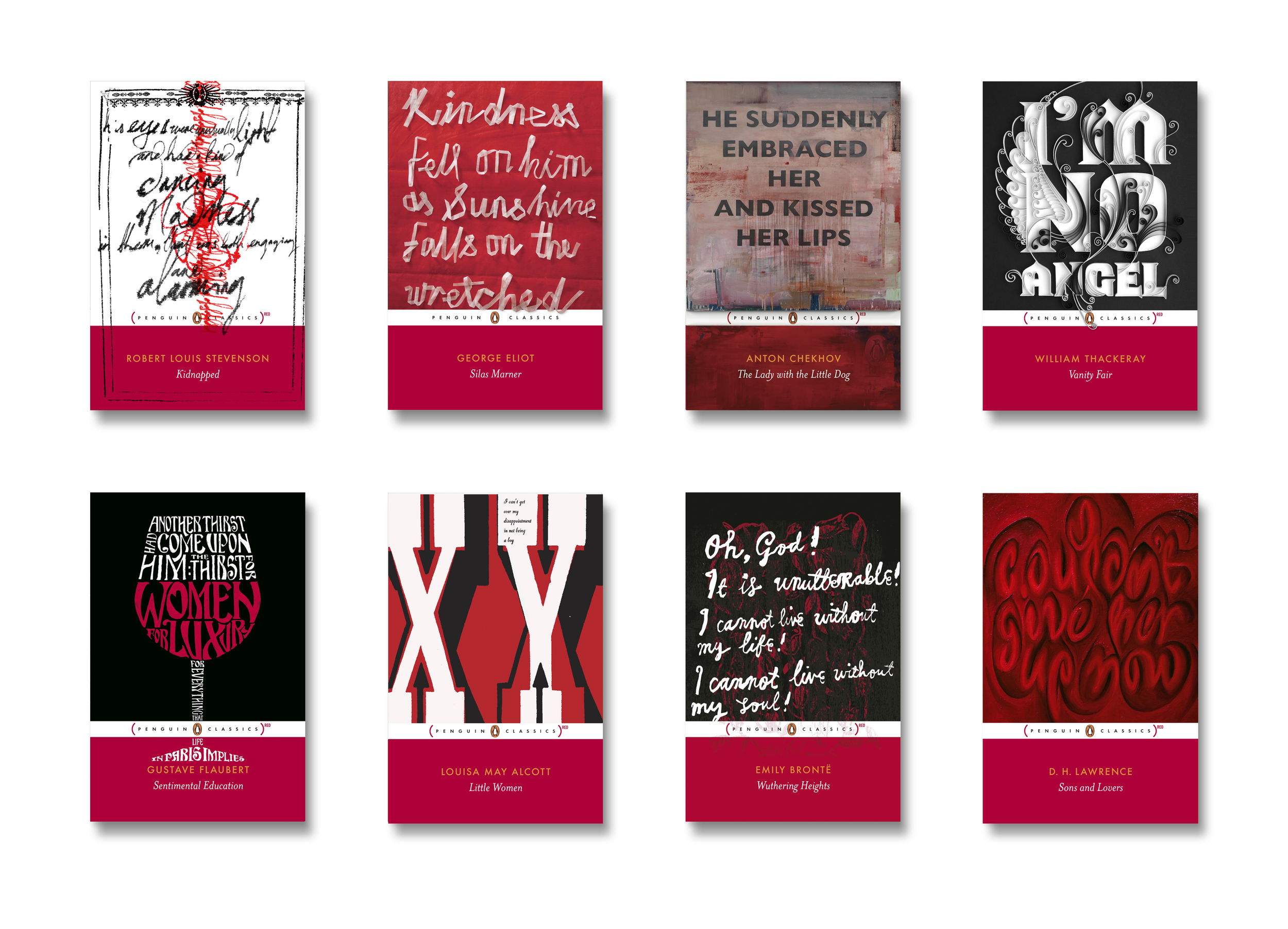  Penguin [RED] Classics -   Art Direction: Jim Stoddart Design by:  Julian House Jenny Grigg Harland Miller Yulia Brodskaya Richard Green The Caseroom Press Jonny Hannah Marian Bantjes  &nbsp; 