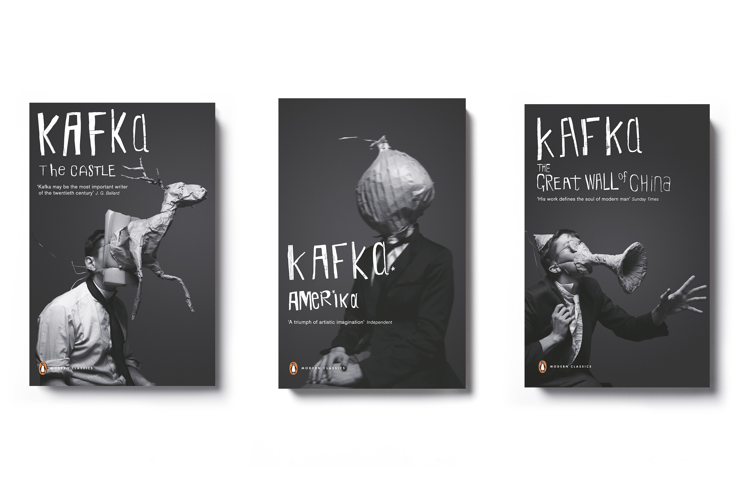  Kafka series Penguin Modern Classics -&nbsp; Art Direction: Jim Stoddart &amp; Mother Photography: Jacob Sutton    
