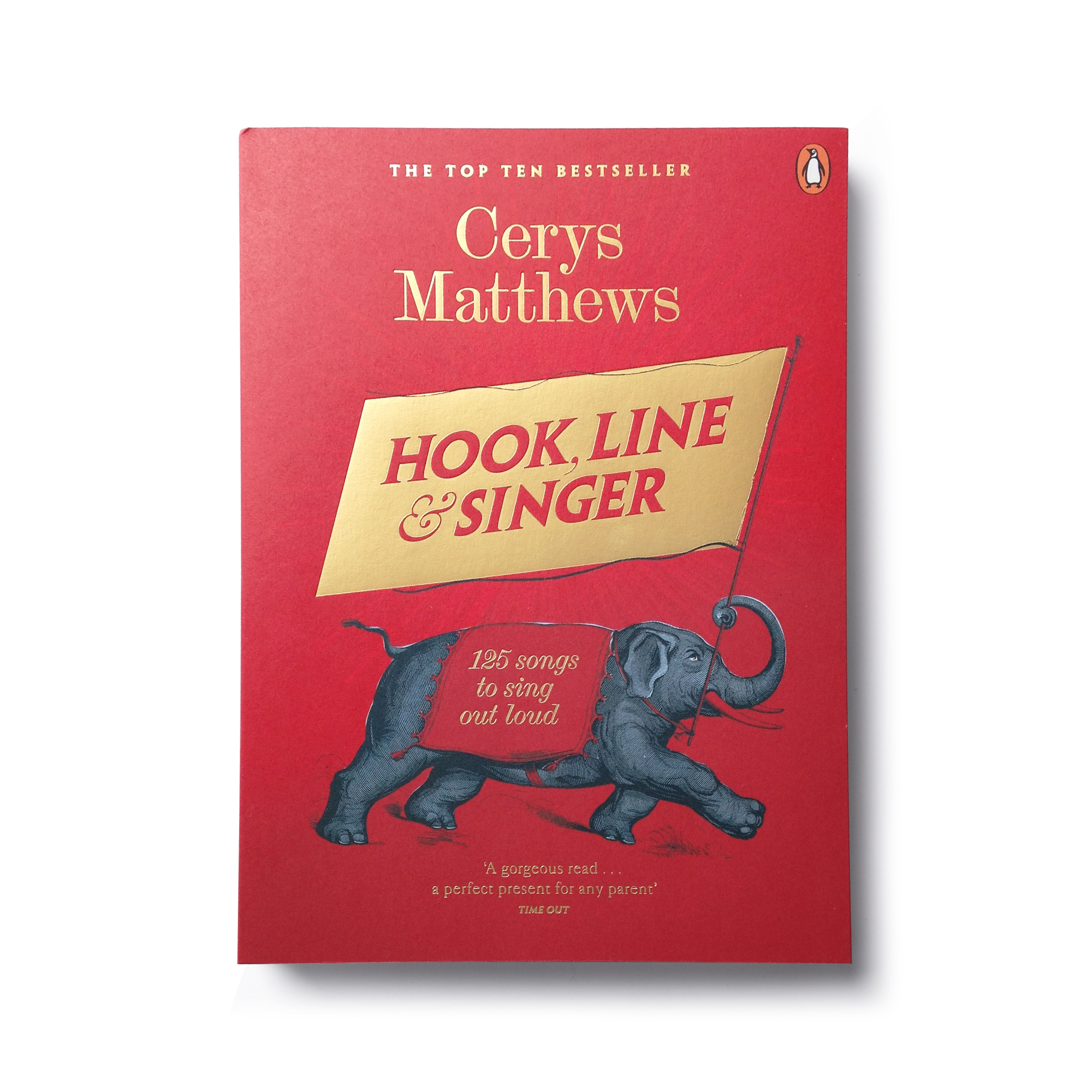  Hook, Line &amp; Singer by Cerys Matthews (paperback edition) - Design: Jim Stoddart  