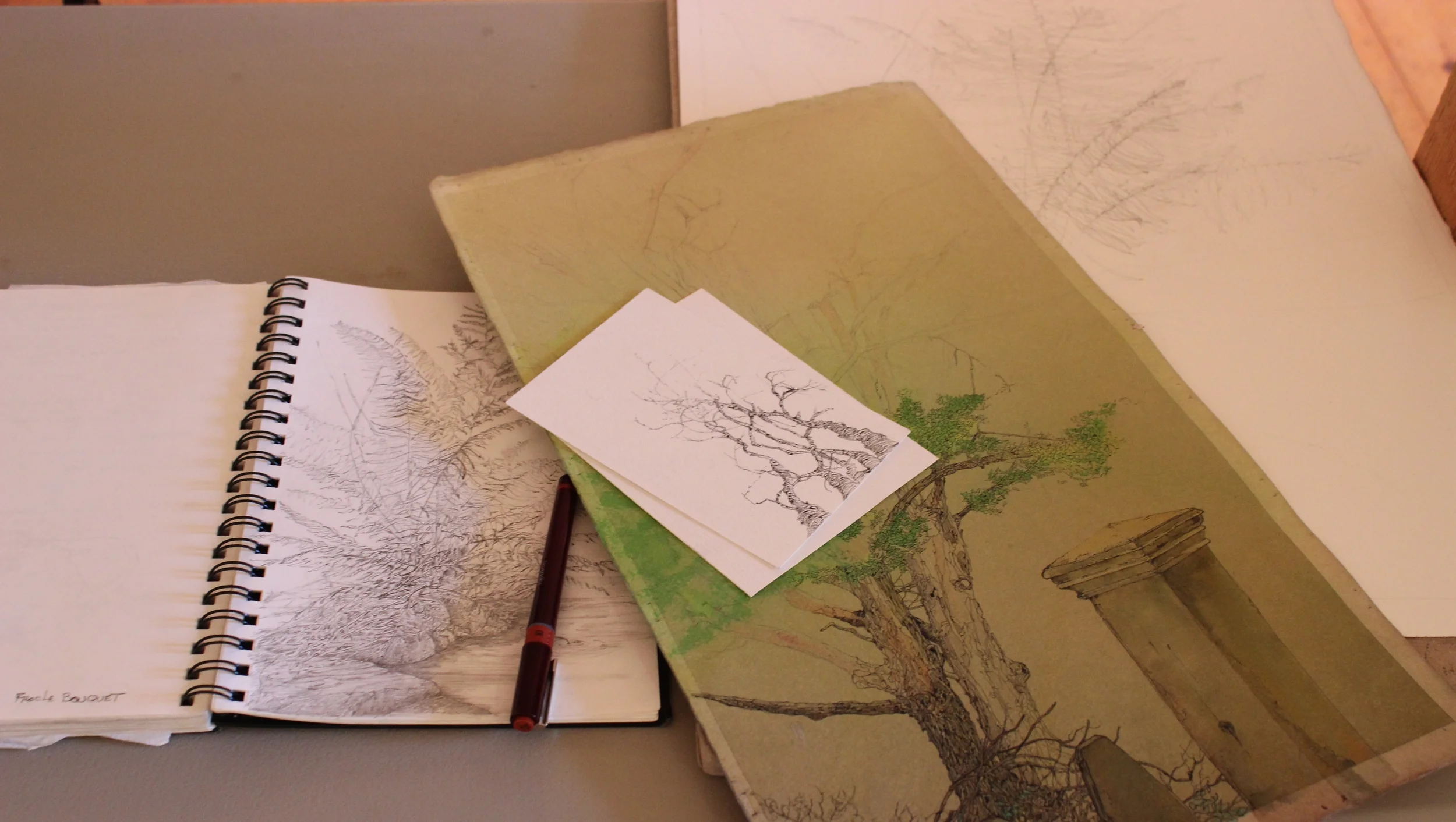 I'm obsessed with tree sketchings. (check out my Instagram ) Harald Aksdal had beautiful pieces. 