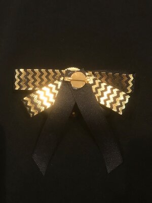 Christmas Chanel Bow Brooch — Blue Blood Metal