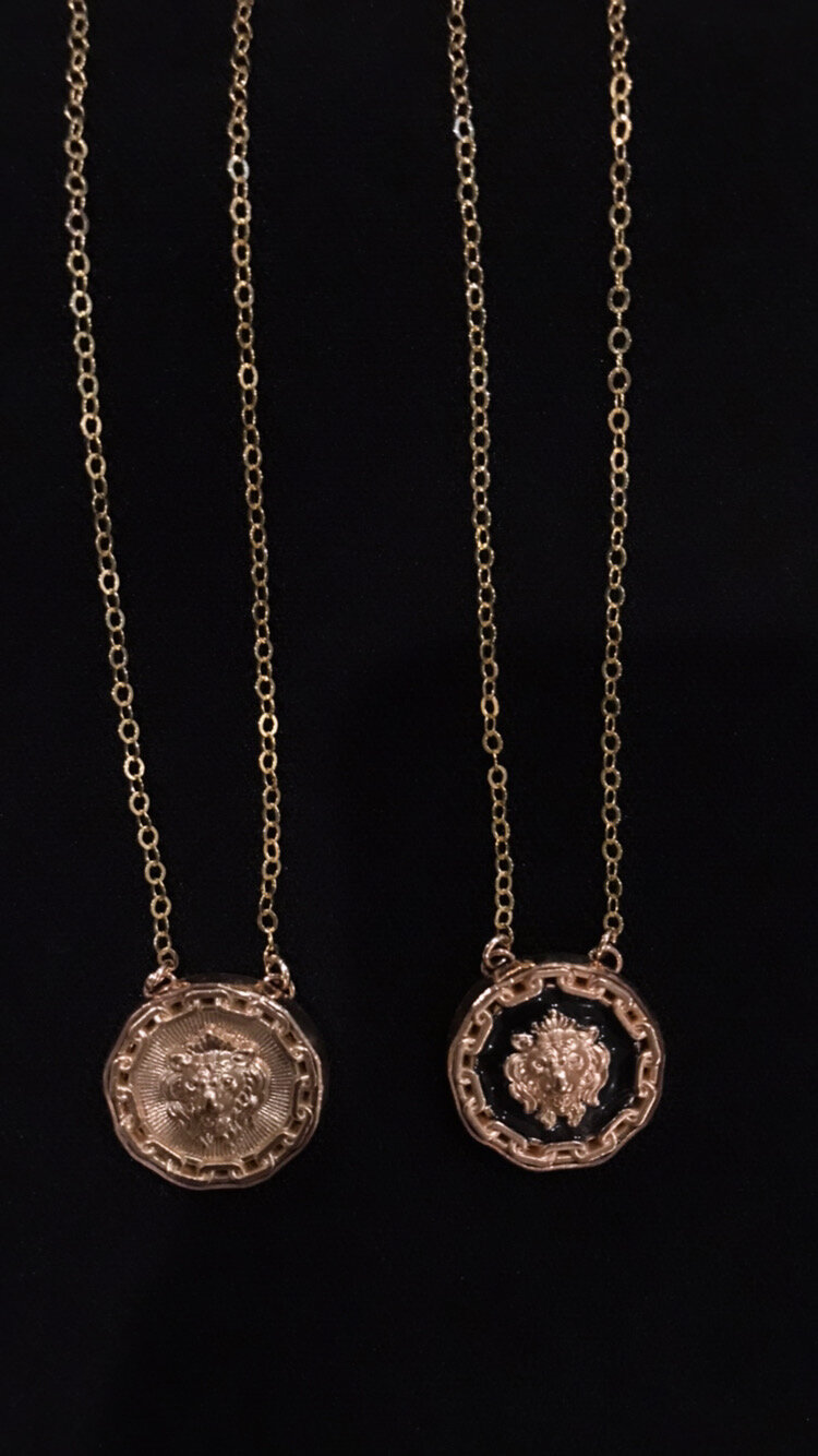 small chanel lion on blk.JPG